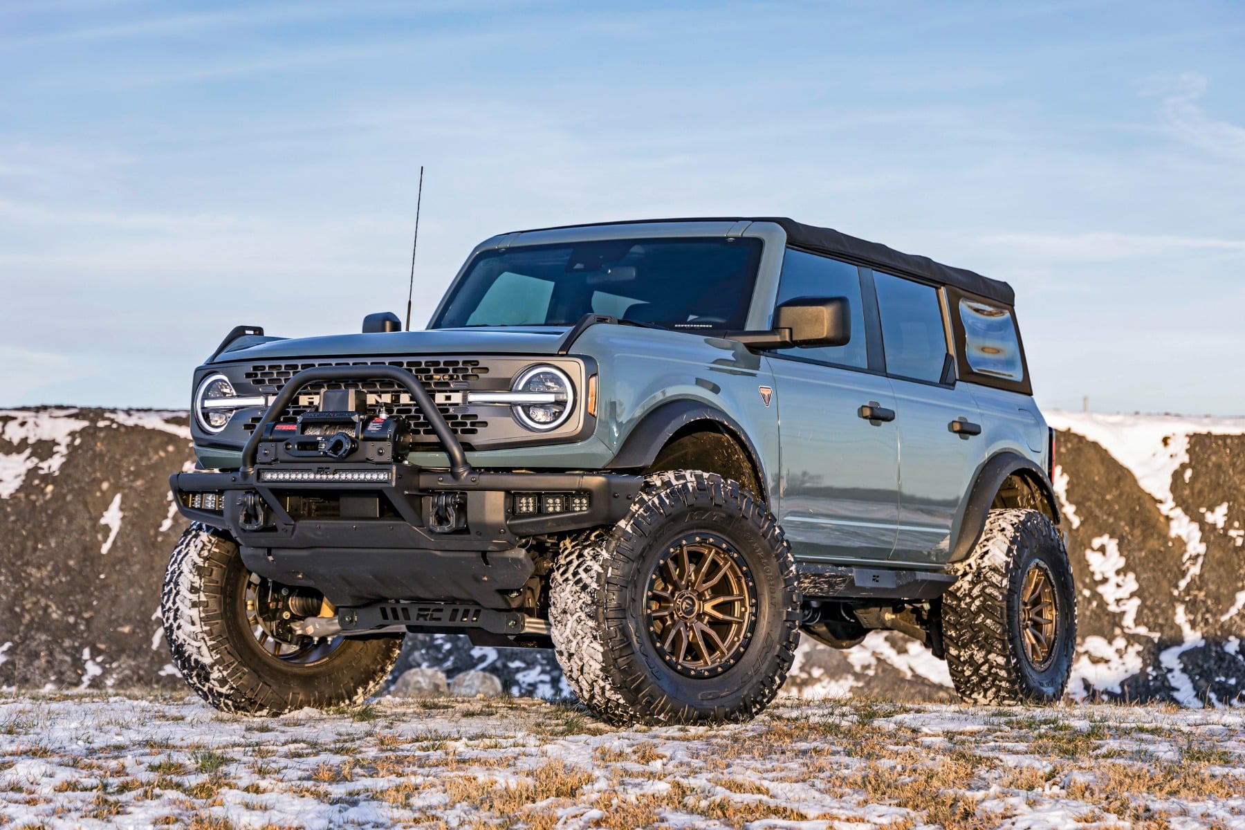 5 Inch Lift Kit Badlands (Non Sasquatch) 2.3L Ford Bronco 4WD (2021-2025) Rough Country