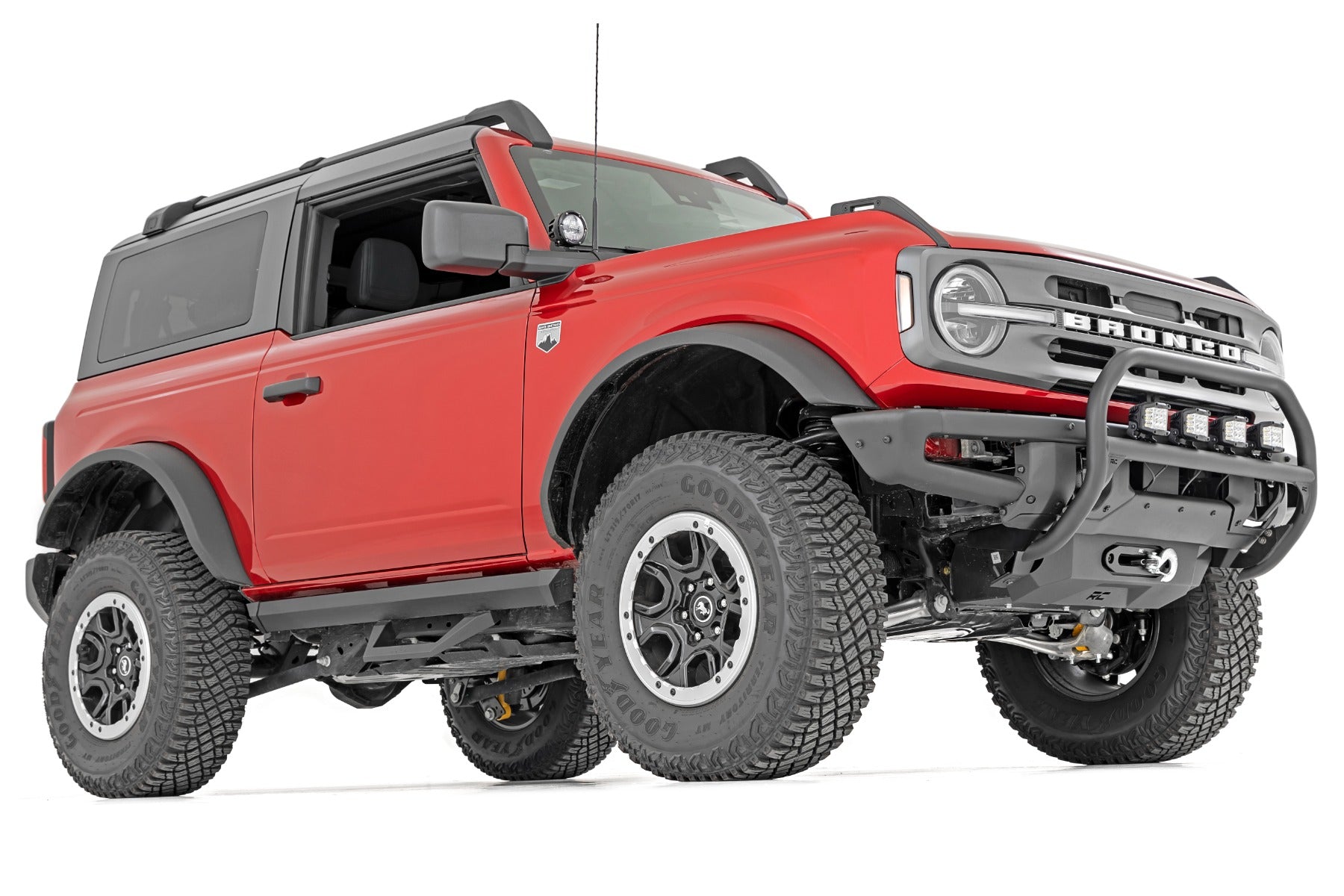 SRX2 Adjustable Aluminum Step Ford Bronco (2 Door) 4WD (2021-2025) Rough Country