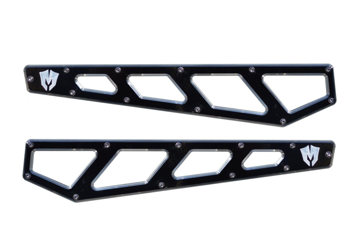 McGaughy's Billet Face Plates fits Radius Arms 2005-2022 Ford F250/F350 for 4 Inch-6 Inch-8 Inch Lift Kits Black
