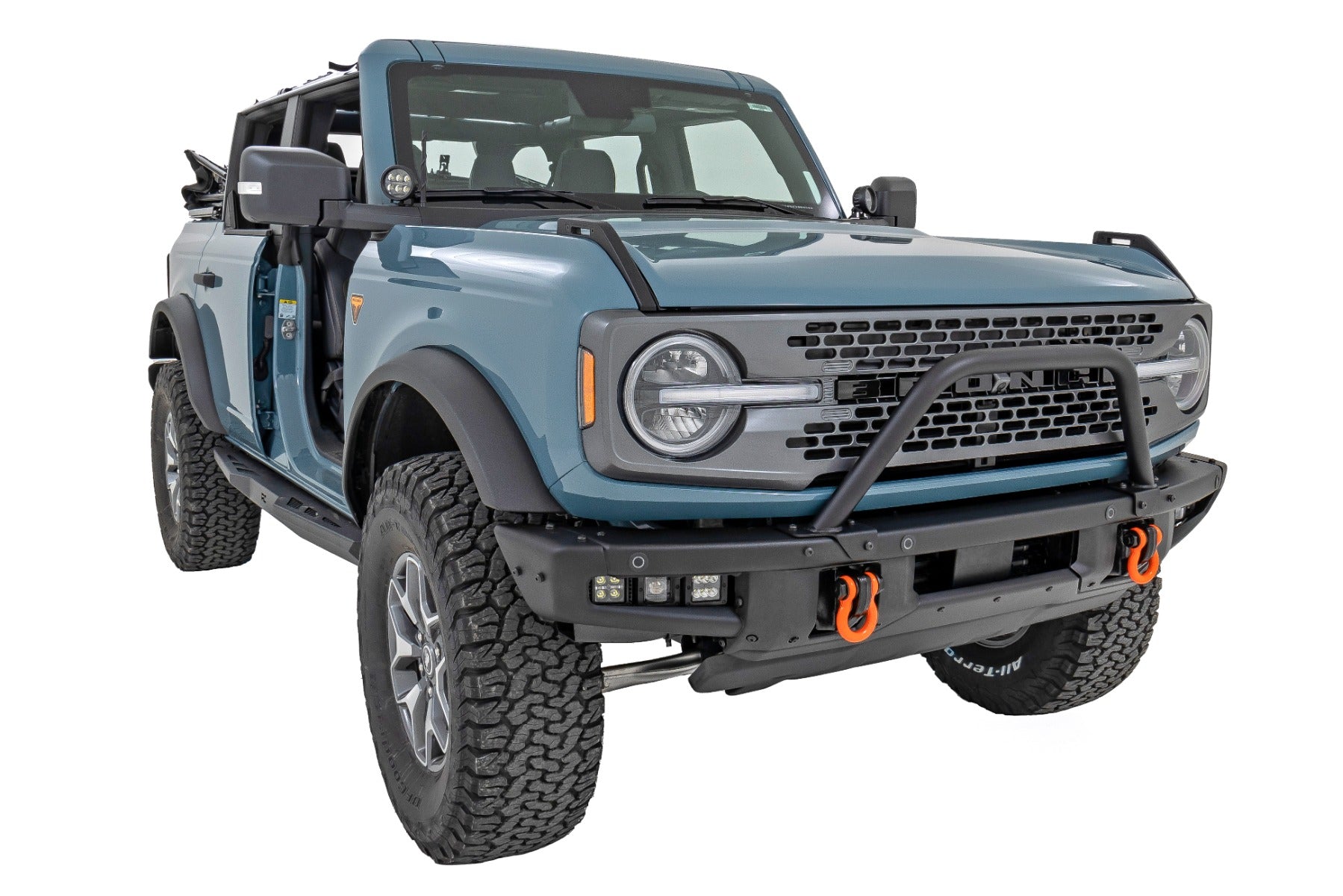Safari Bar 3 Inch OSRAM (Pair) Wide OE Modular Steel Ford Bronco (21-25) Rough Country
