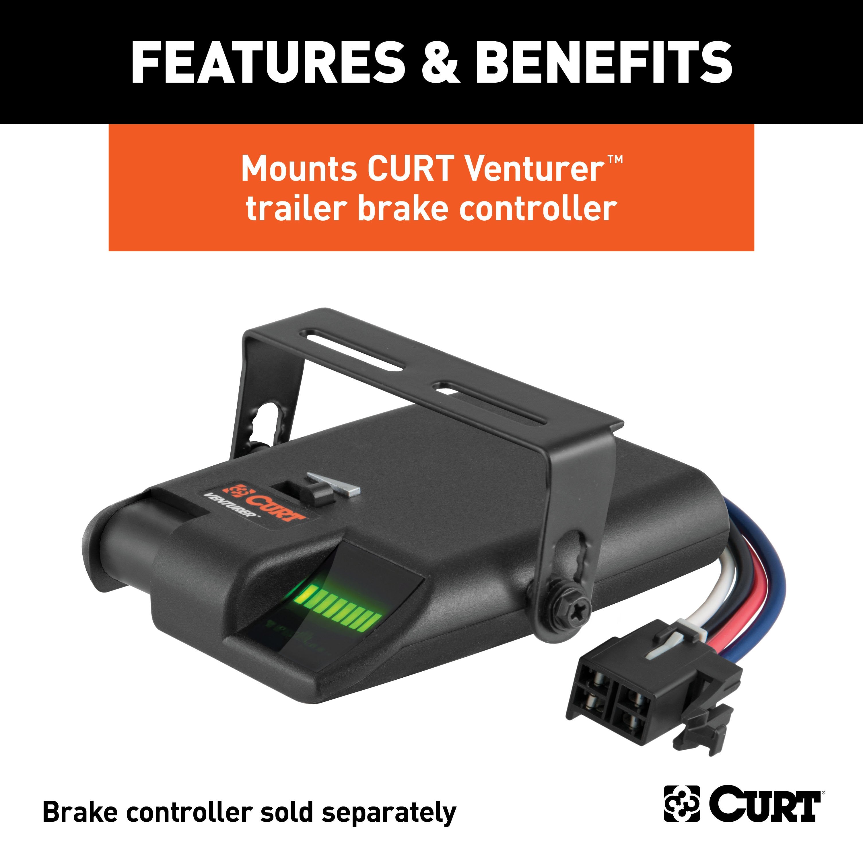 CURT Venturer Trailer Brake Controller Mounting Bracket Model 51114
