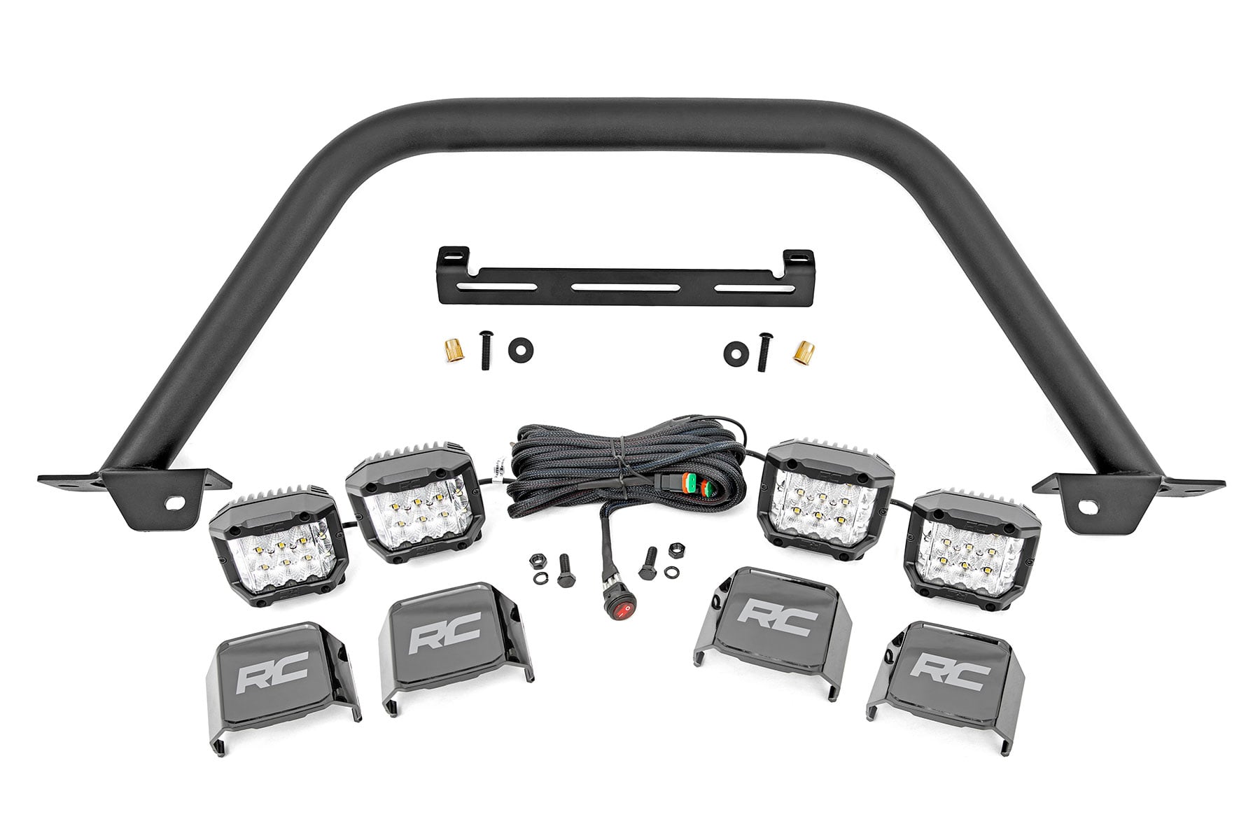 Safari Bar 3 Inch OSRAM (Quad) Wide OE Modular Steel Ford Bronco (21-25) Rough Country