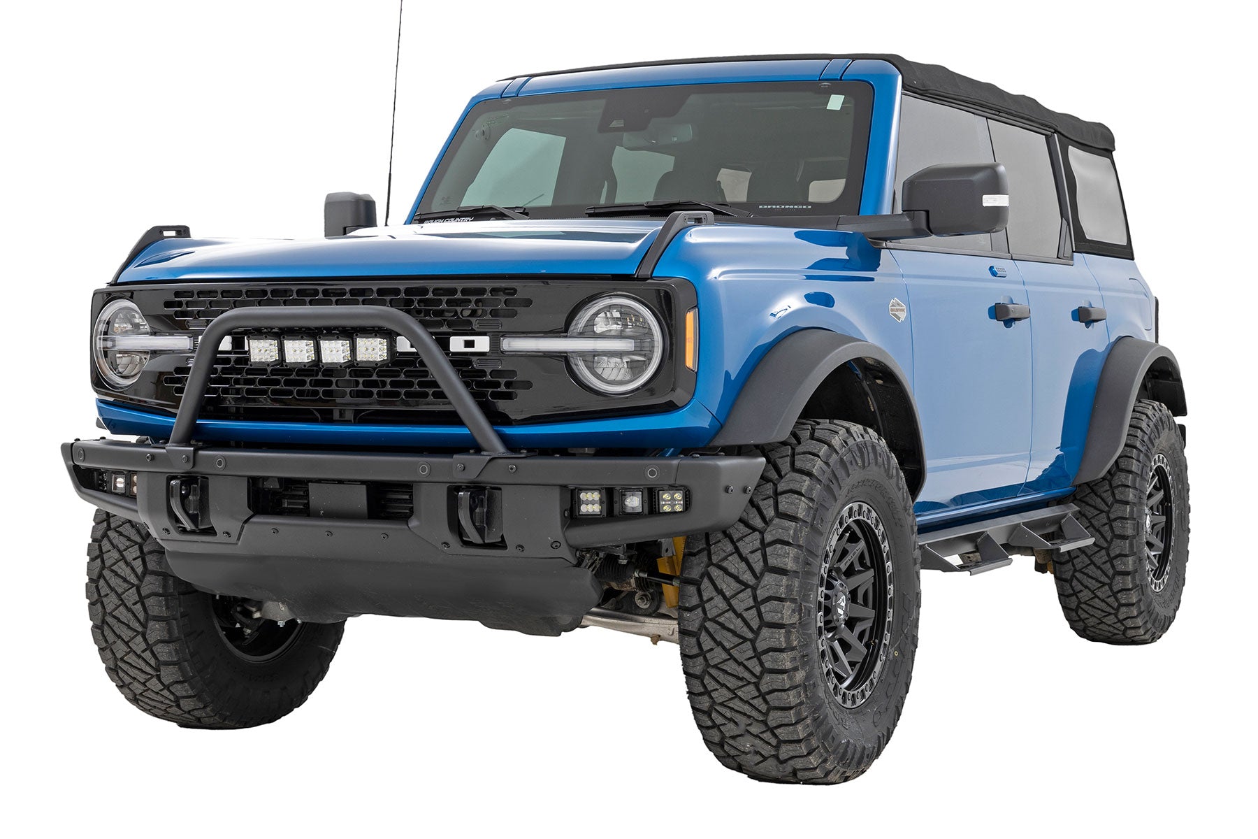 Safari Bar 3 Inch OSRAM (Quad) Wide OE Modular Steel Ford Bronco (21-25) Rough Country
