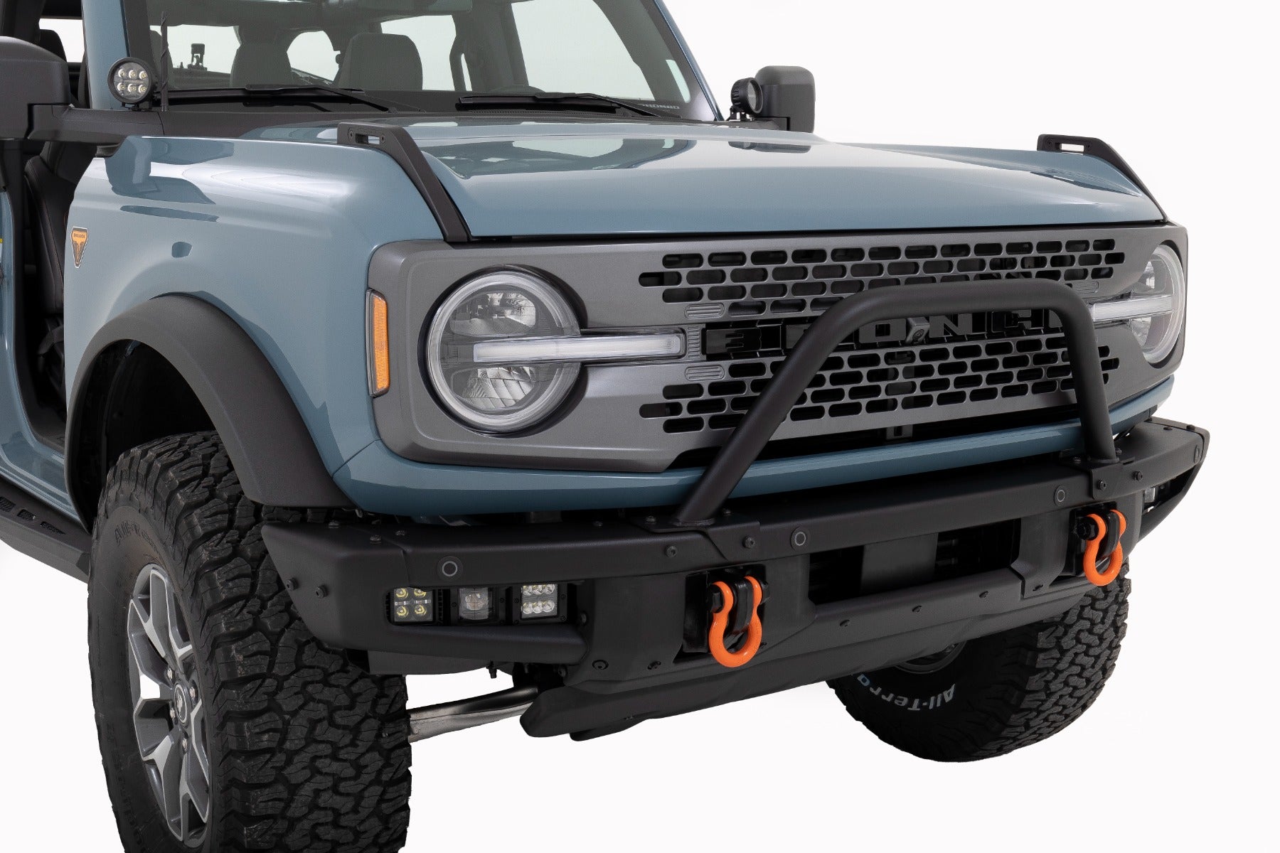 Safari Bar 12 Inch LED Light Bar Black Dual Row OE Modular Steel Ford Bronco (21-25) Rough Country