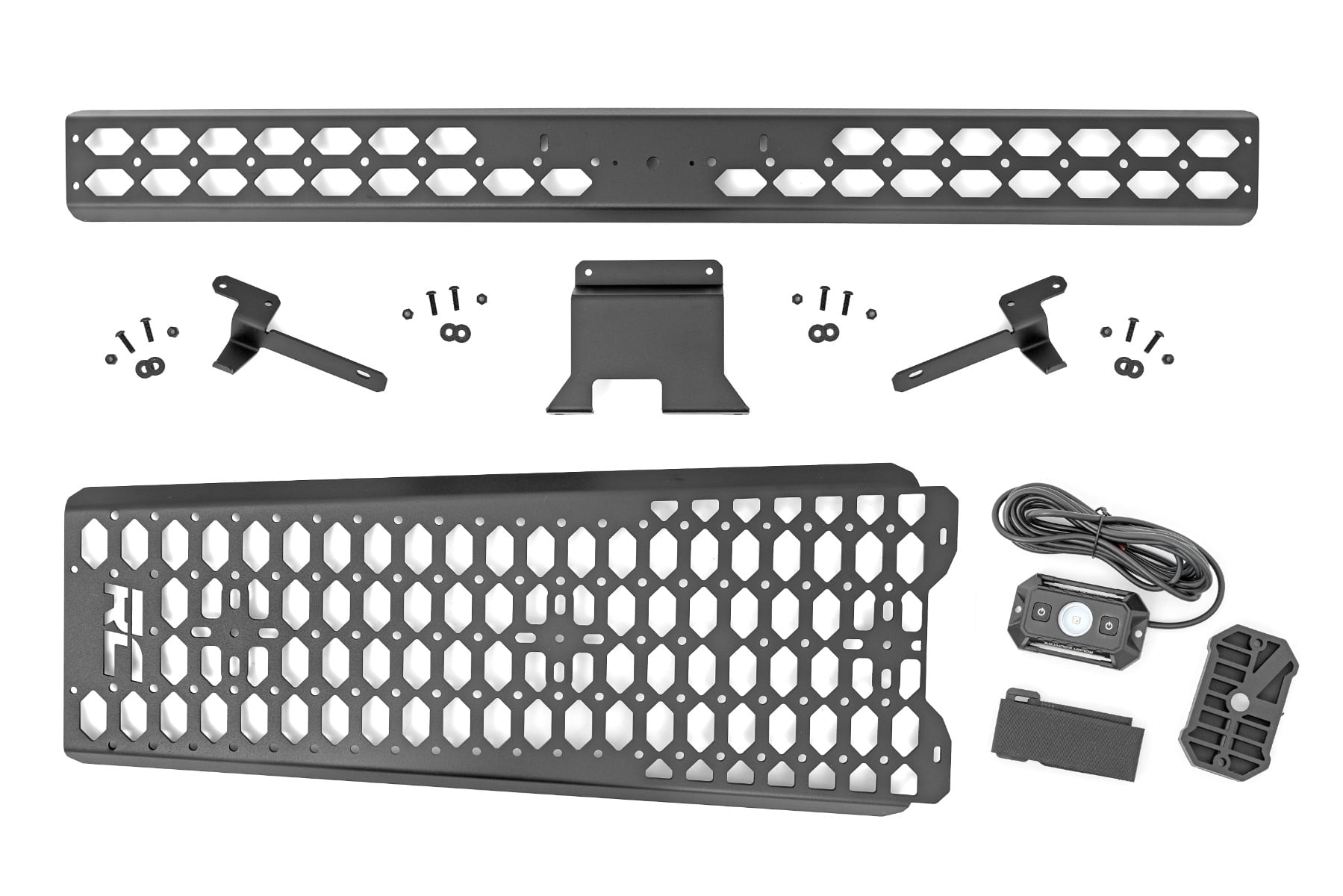 Molle Mounting Panel w/ LED Dome Light Overhead Ford Bronco 4WD (21-25) Rough Country