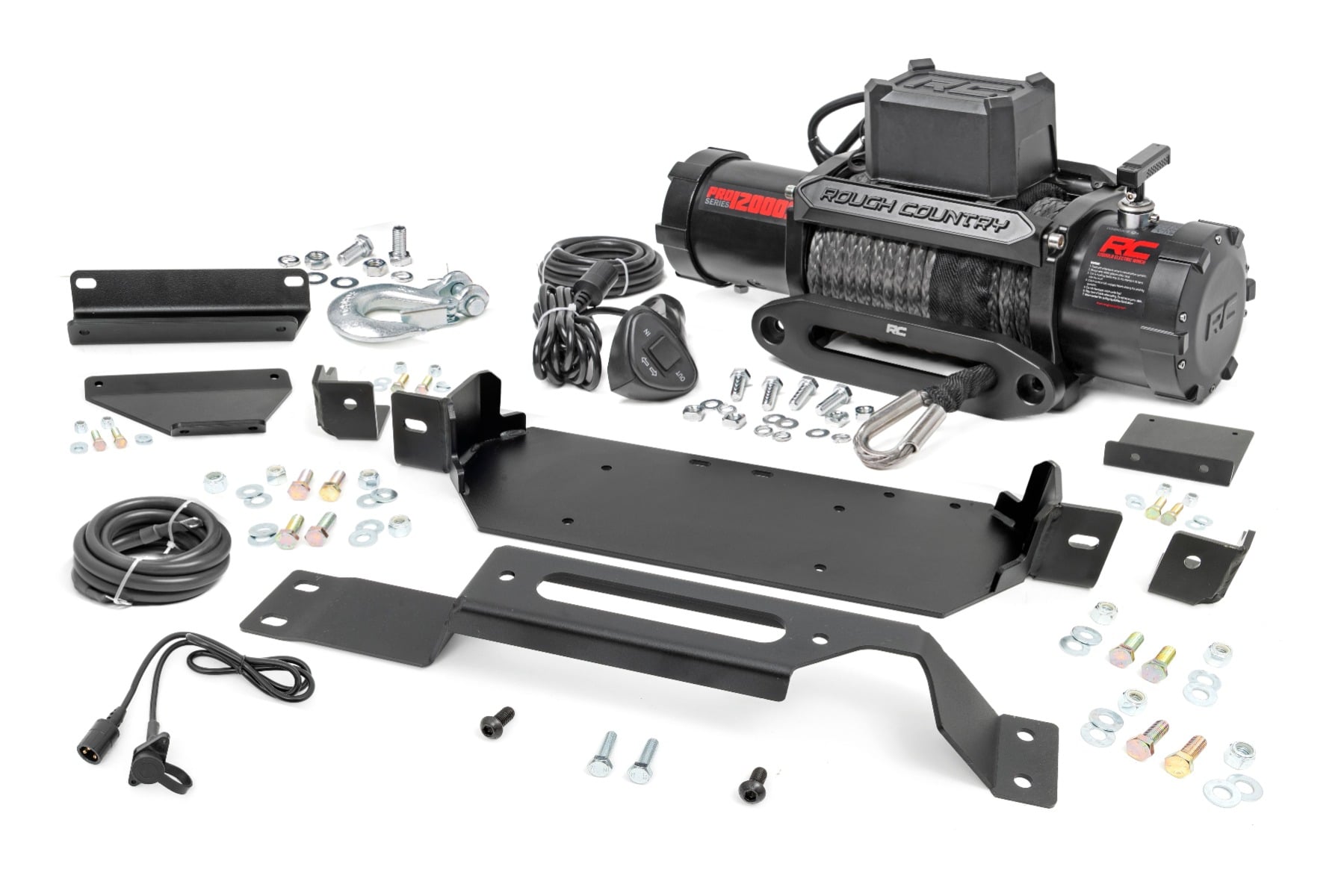 Hidden Winch Mount PRO12000S Ford F-250/F-350 Super Duty 2WD/4WD (20-22) Rough Country