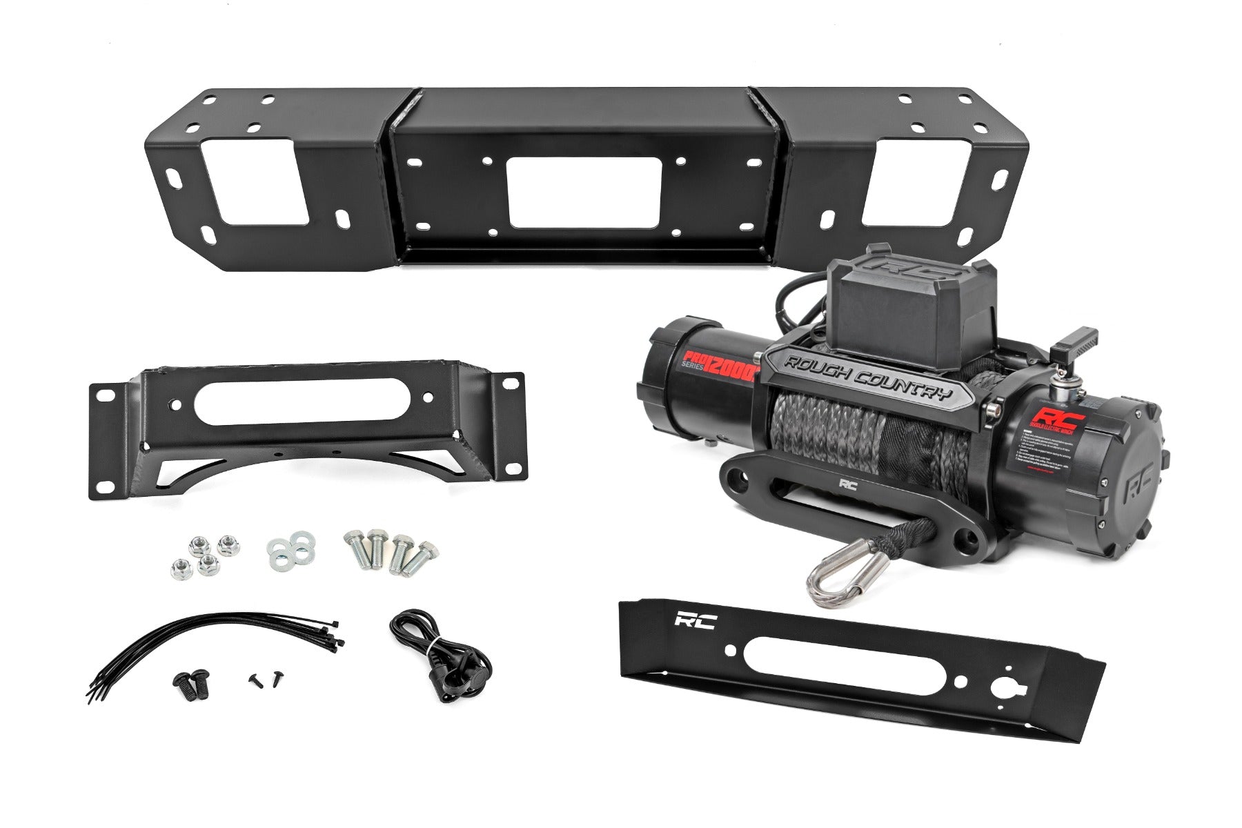 Hidden Winch Mount PRO12000S Ford F-150 (2021-2025) Rough Country