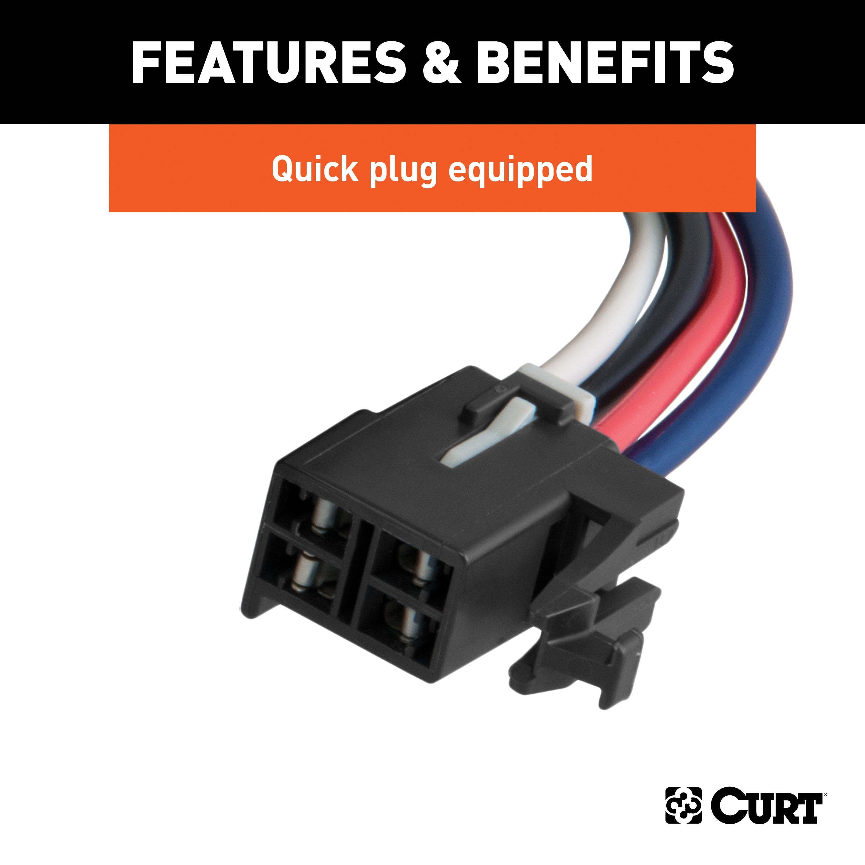 CURT Spectrum Original Equipment Style, Integrated Electric Trailer Brake Controller, Proportional Model 51170