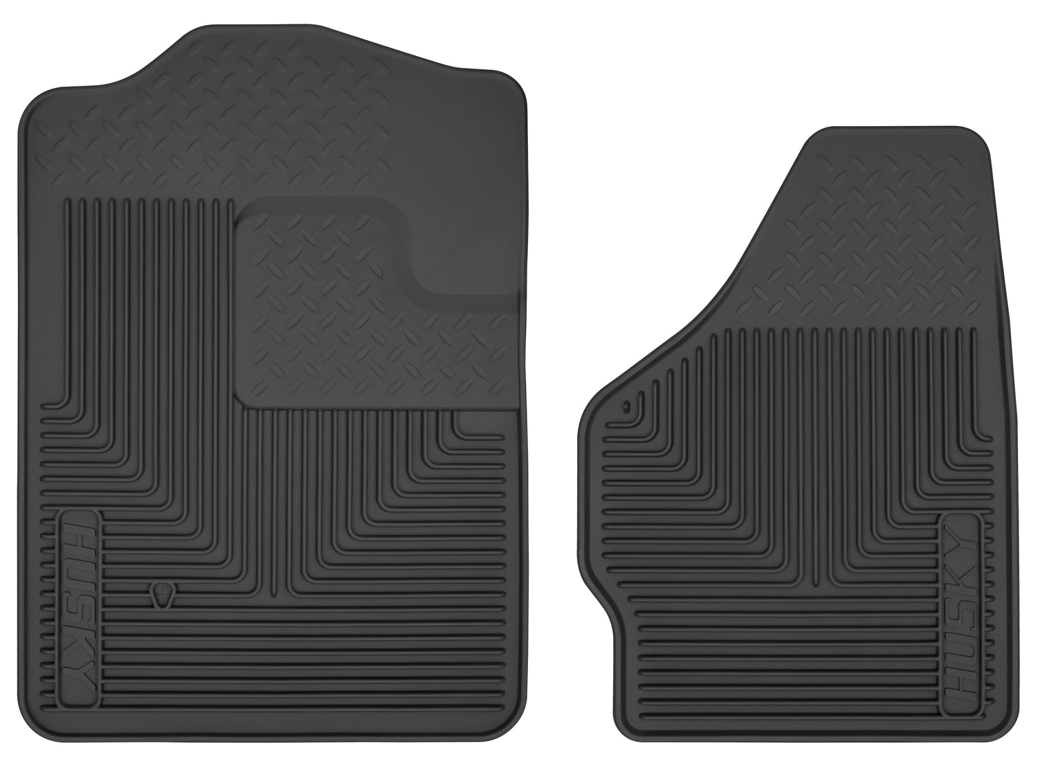 Heavy Duty Floor Mats Front Floor Mats For 1999-2010 F-250 Super Duty, F-350 Super Duty, F-450 Super Duty, Excursion Husky Liners