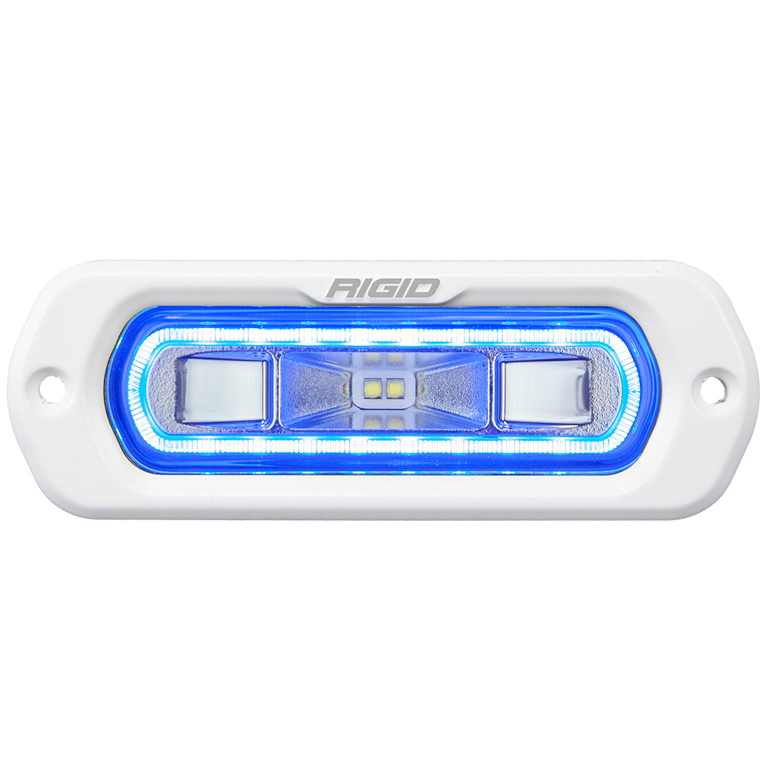 SR-L Series Marine Spreader Pod 2 Wire Flush Mount White With Halo RIGID Industries