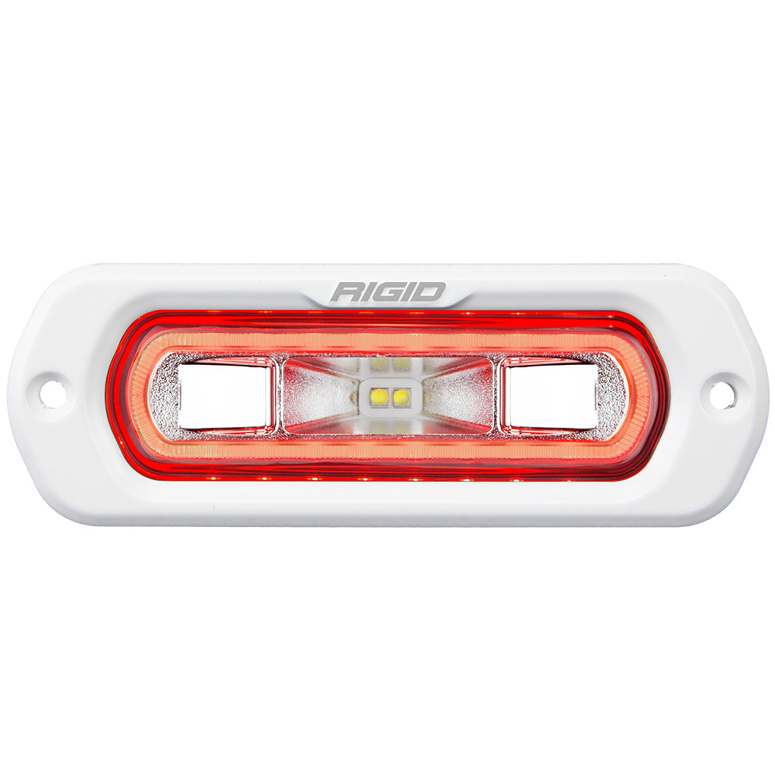 SR-L Series Marine Spreader Pod 2 Wire Flush Mount White With Halo RIGID Industries