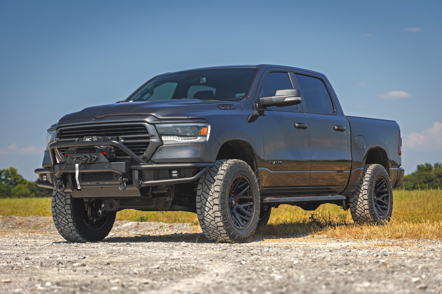 Front Bumper Tubular Winch Mount Ram 1500 2WD/4WD (2019-2024) Rough Country