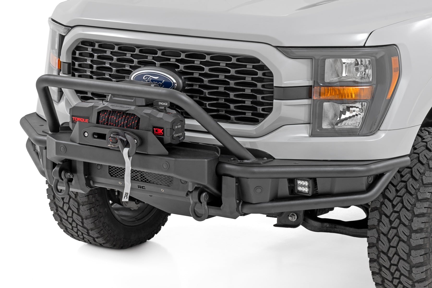 Front Bumper Tubular Winch Mount Ford F-150 2WD/4WD (2021-2023) Rough Country