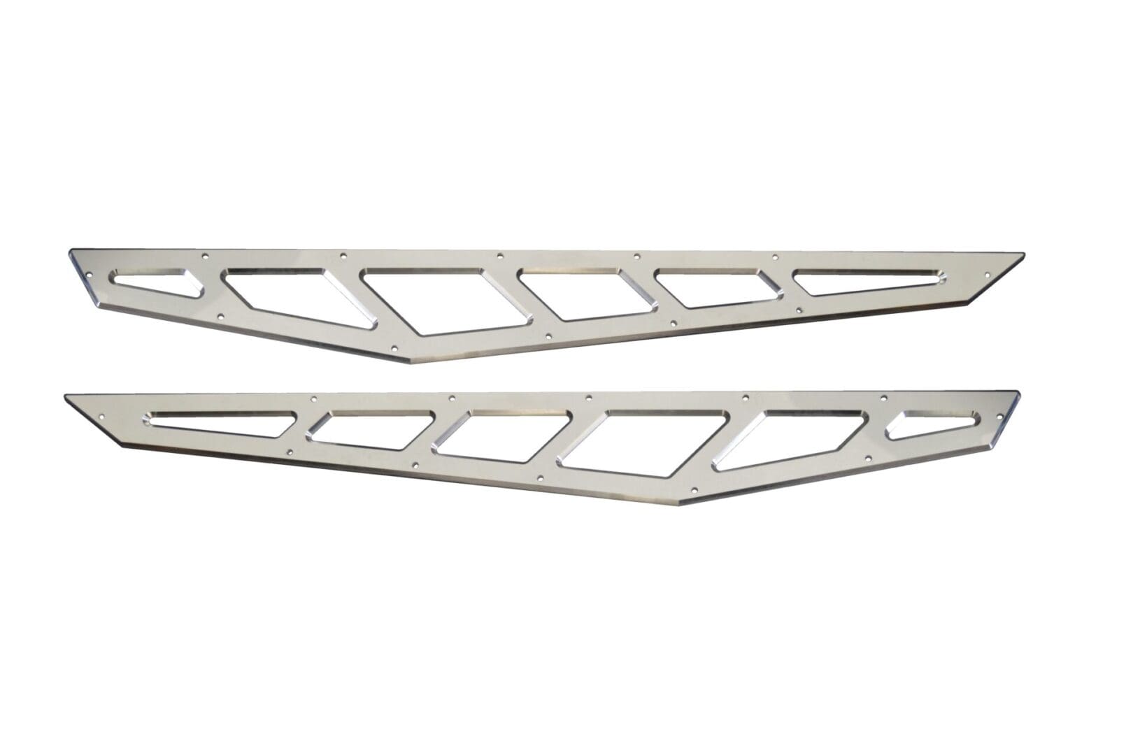 McGaughys Billet Face Plates fits Traction Bars 2019-2024 Silverado/Sierra 1500 Raw