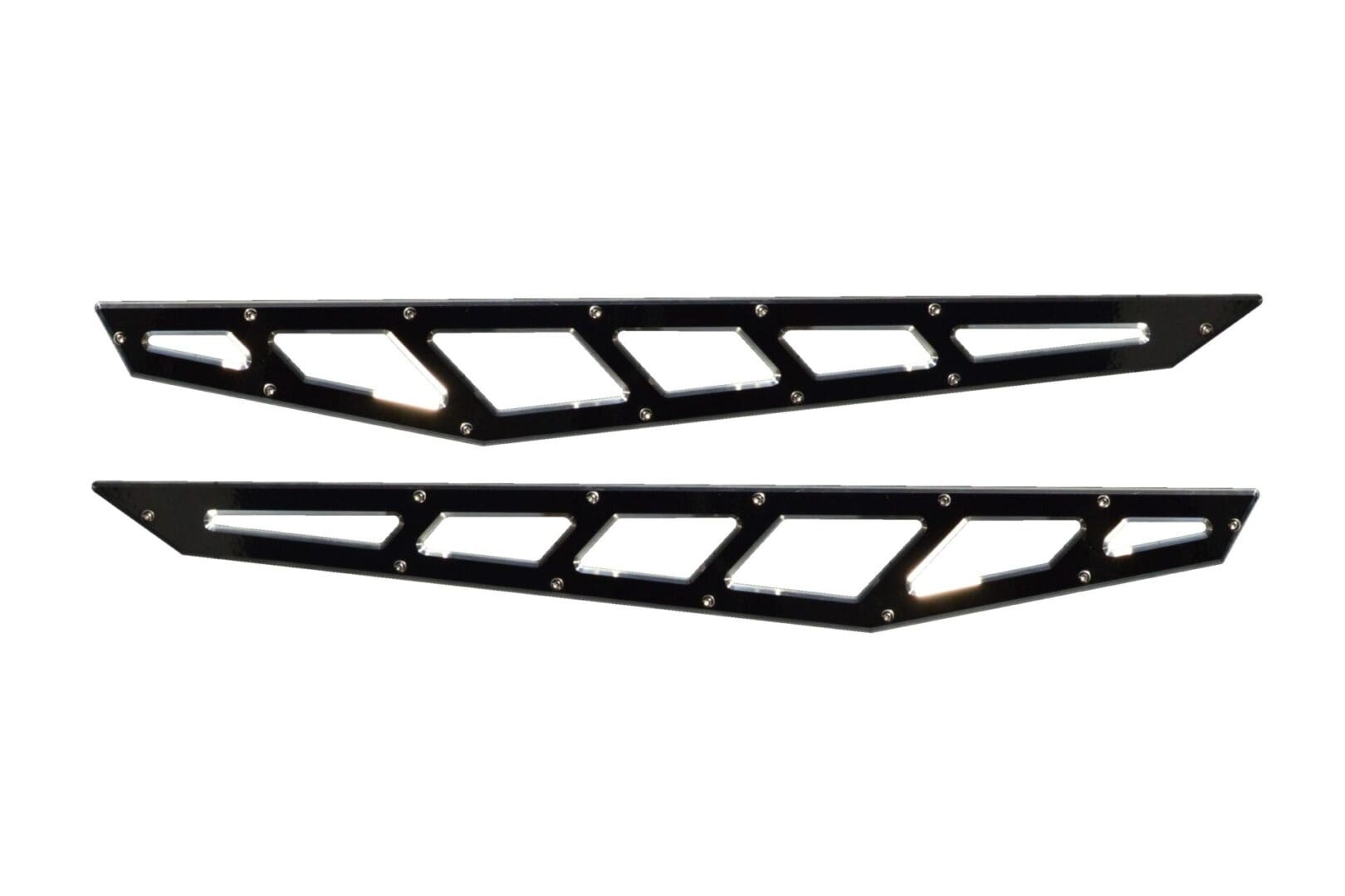McGaughy's Billet Face Plates fits Traction Bars 2019-2026 Silverado/Sierra 1500 Black