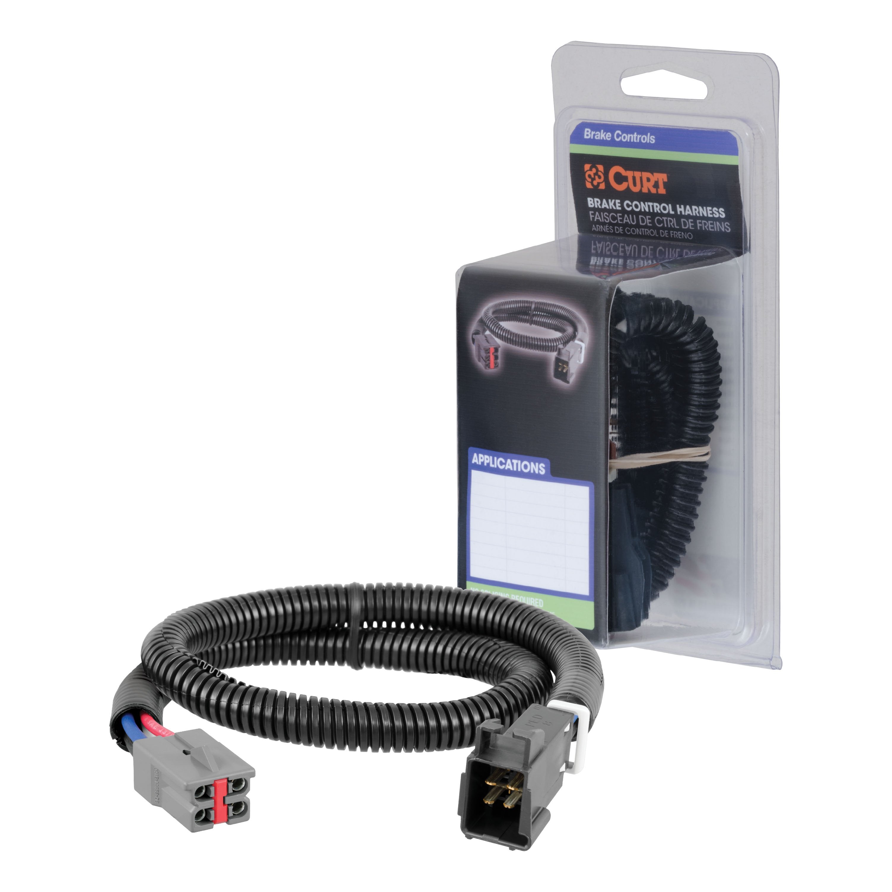 CURT Quick Plug Electric Trailer Brake Controller Wiring Harness, Select Ford Bronco, F-150 Model 51313
