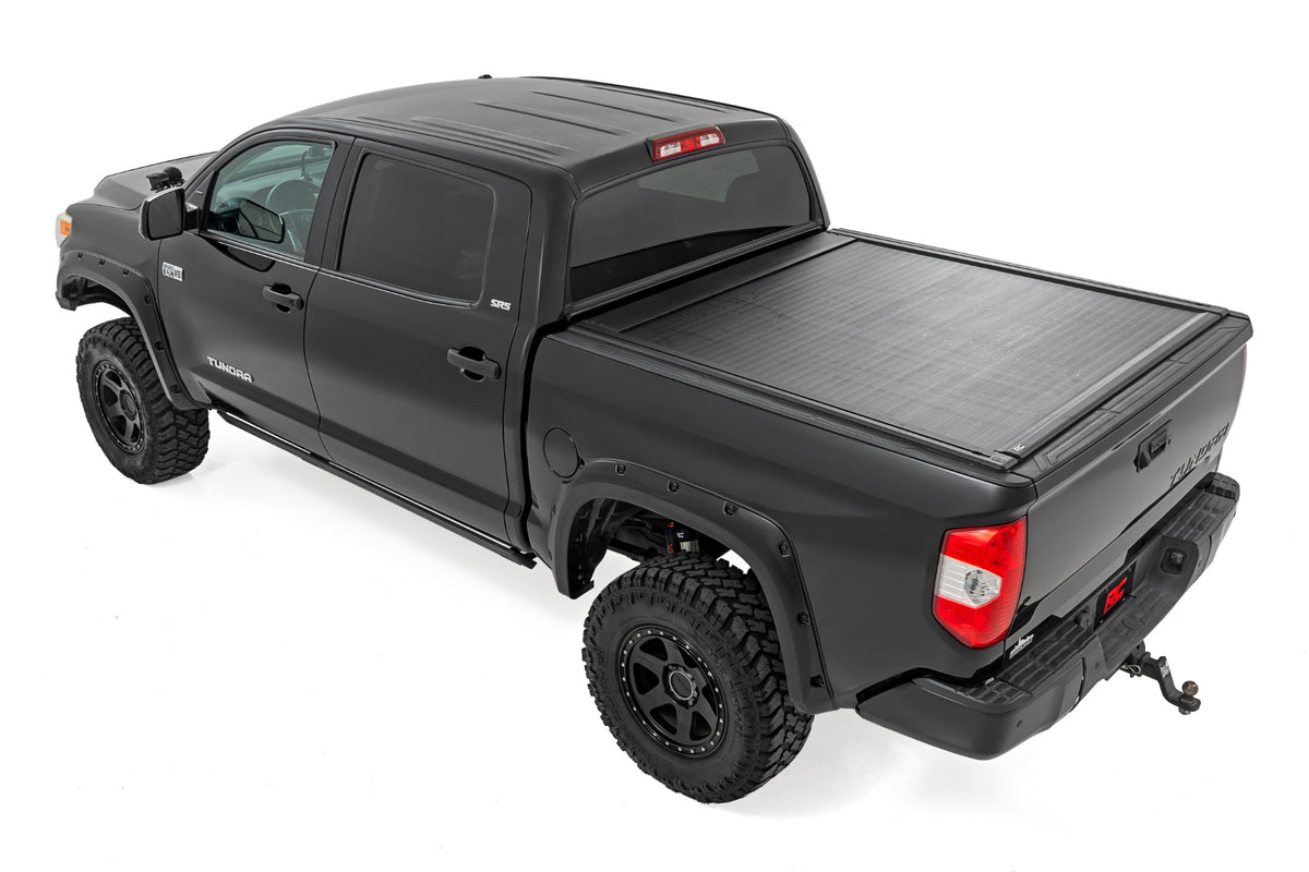 Powered Retractable Bed Cover 5 Foot 7 Inch Bed Toyota Tundra (07-21) Rough Country