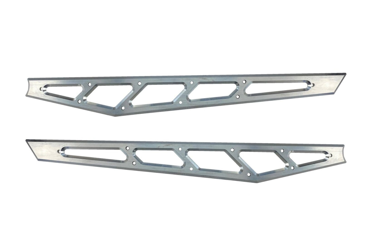McGaughy's Billet Face Plates for Compression Struts 2020-2026 Silverado/Sierra 2500/3500 Raw Finish