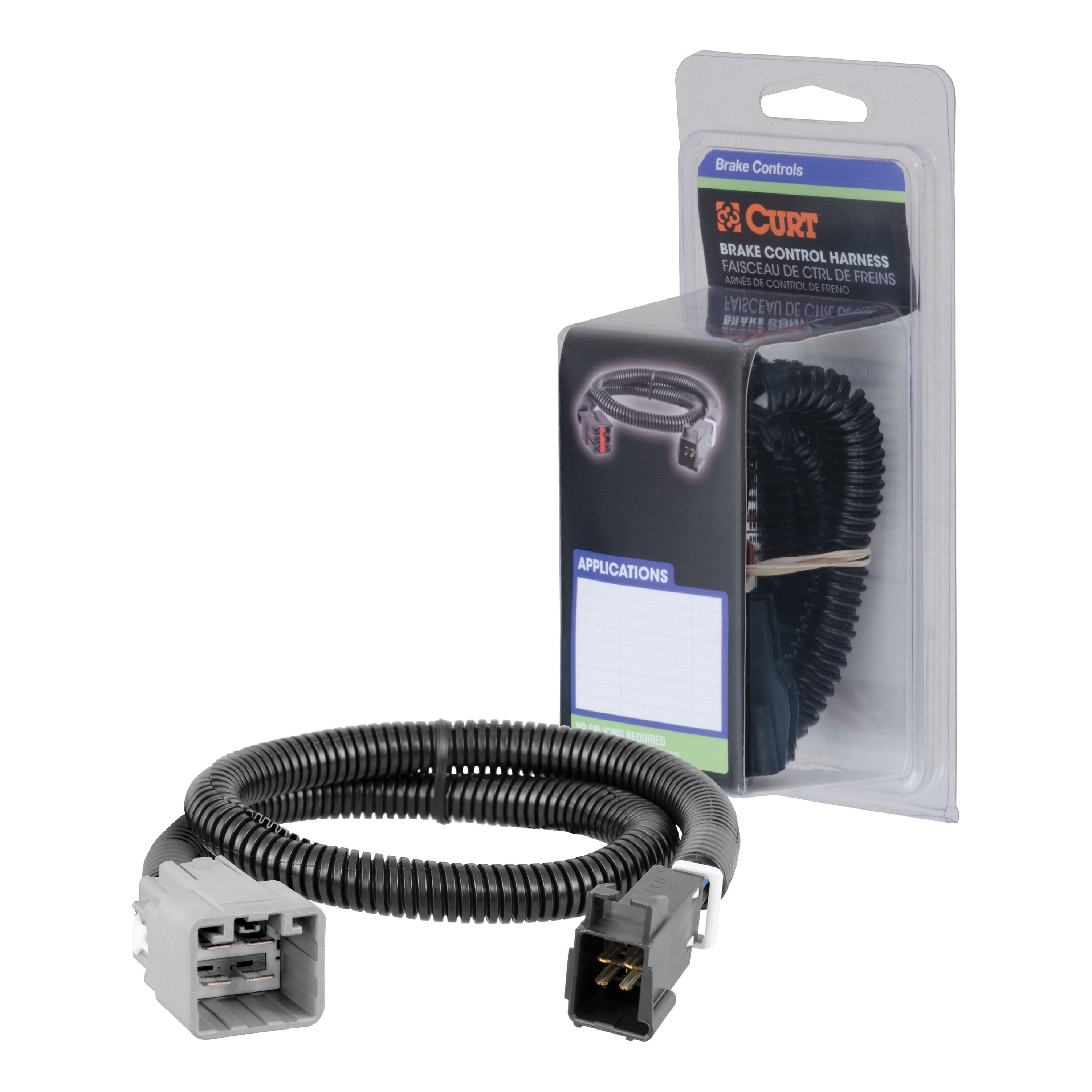 CURT Quick Plug Electric Trailer Brake Controller Wiring Harness, Select Ram 1500, Classic, 2500, 3500, 4500, 5500 Model 51458