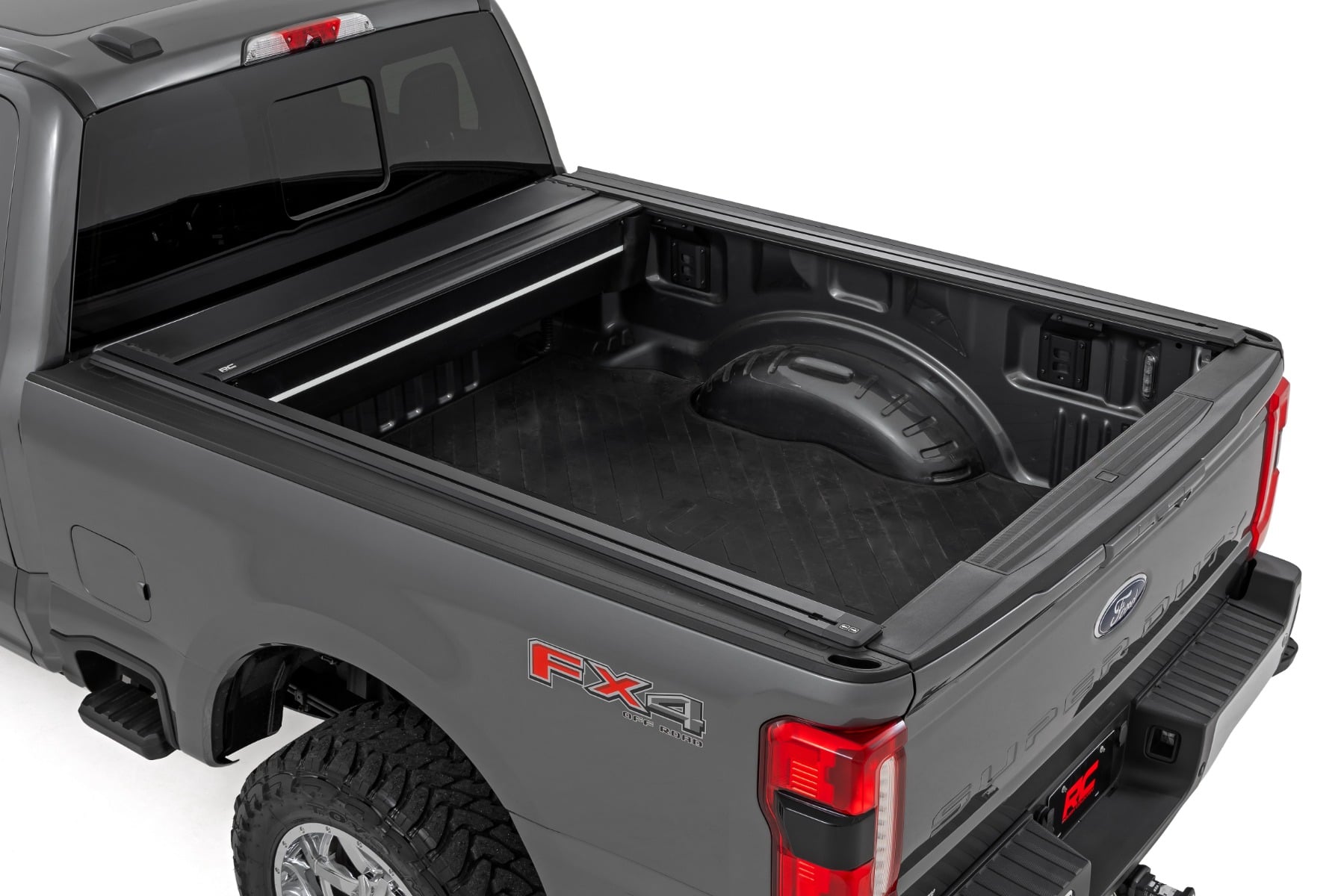 Powered Retractable Bed Cover 6 Foot 10 Inch Bed Ford F-250/F-350 Super Duty (17-26) Rough Country