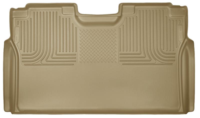 Husky Liners 15 Ford F-150 SuperCrew Cab WeatherBeater Tan 2nd Seat Floor Liner