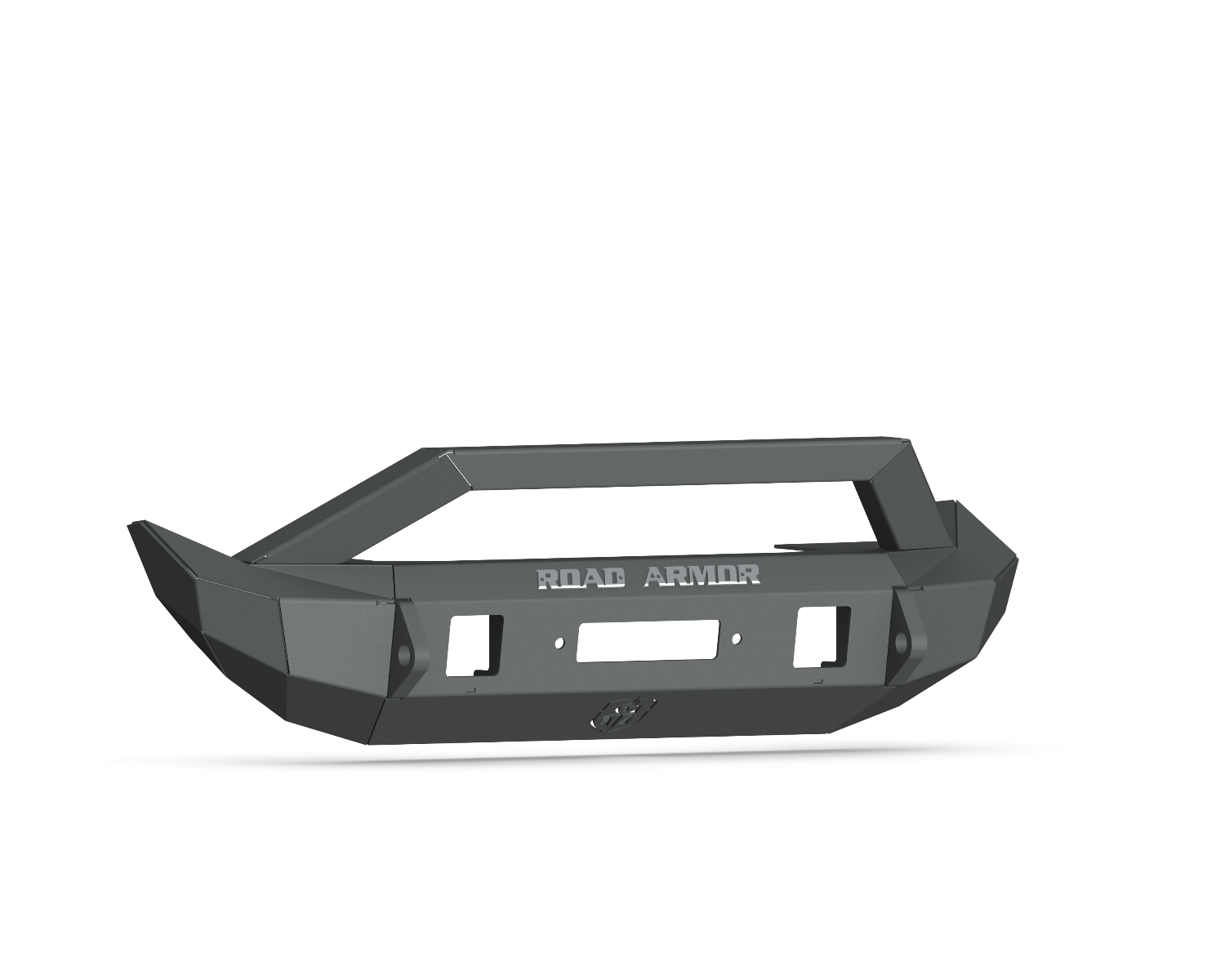 Stealth Front Mid Width Winch Bumper Sheet Metal Pre-Runner Guard - Texture Black 2018-2025 Jeep JL JLU JT