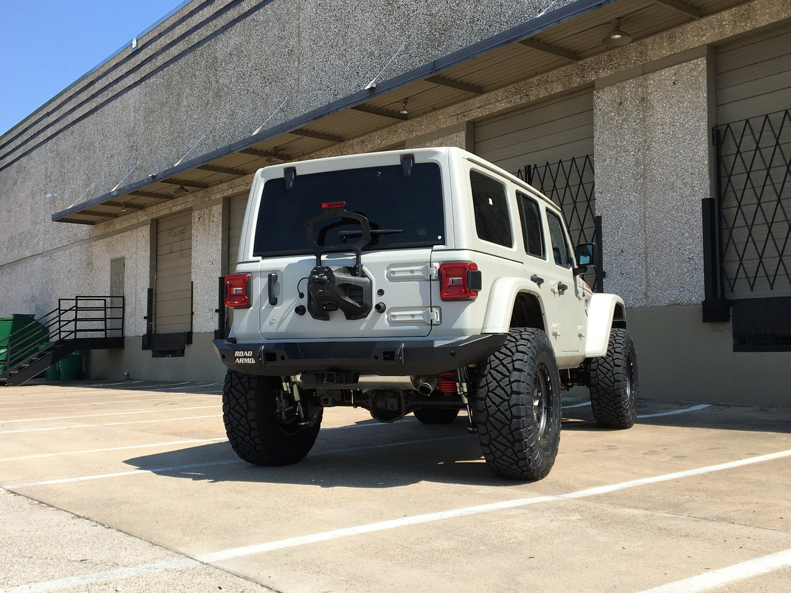 Stealth Rear Full Width Non-Winch Bumper - Texture Black 2018-2025 Jeep JL JLU