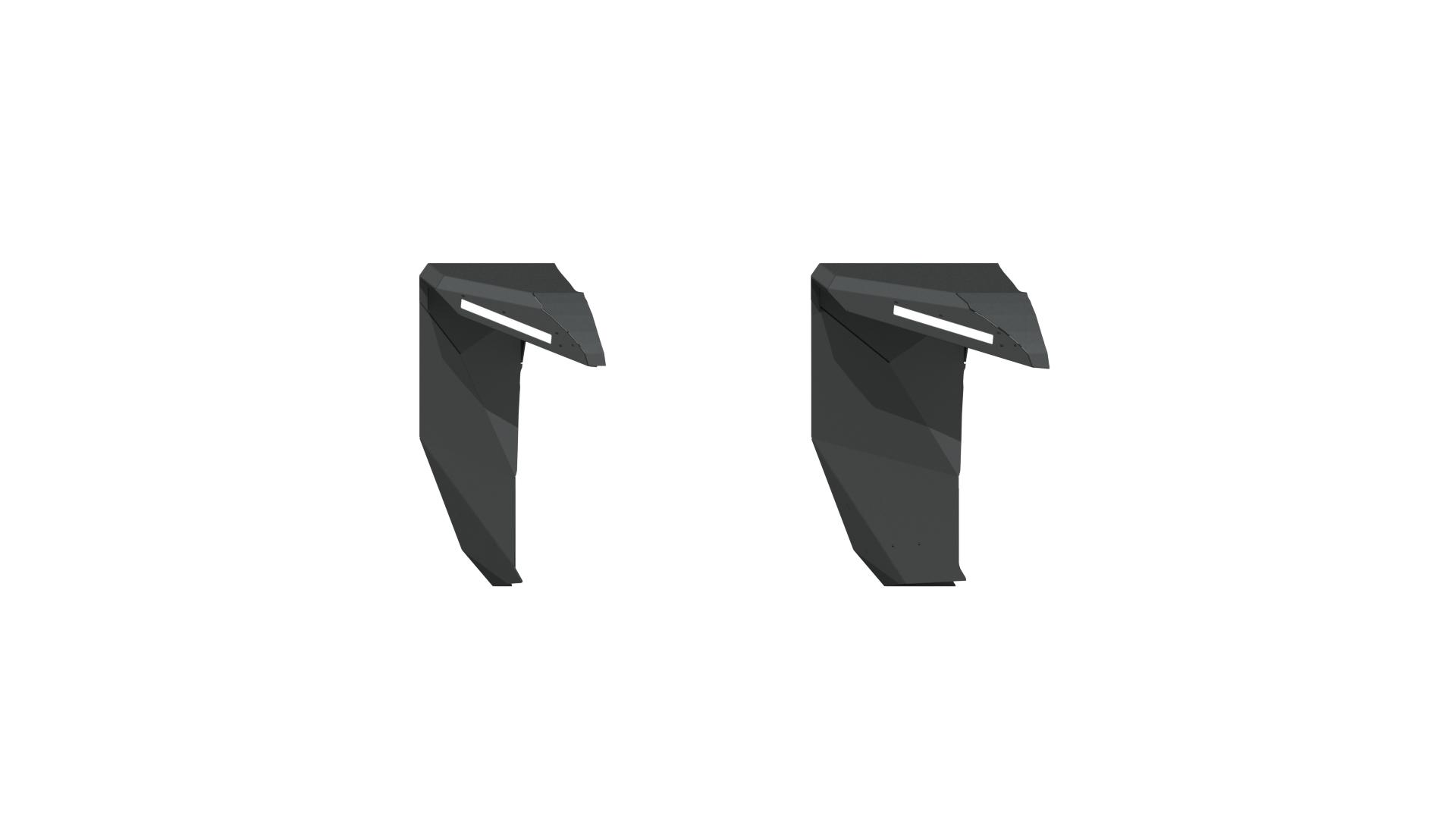 Stealth Front Wide Fender Flares - Texture Black 2018-2025 Jeep JL JLU JT