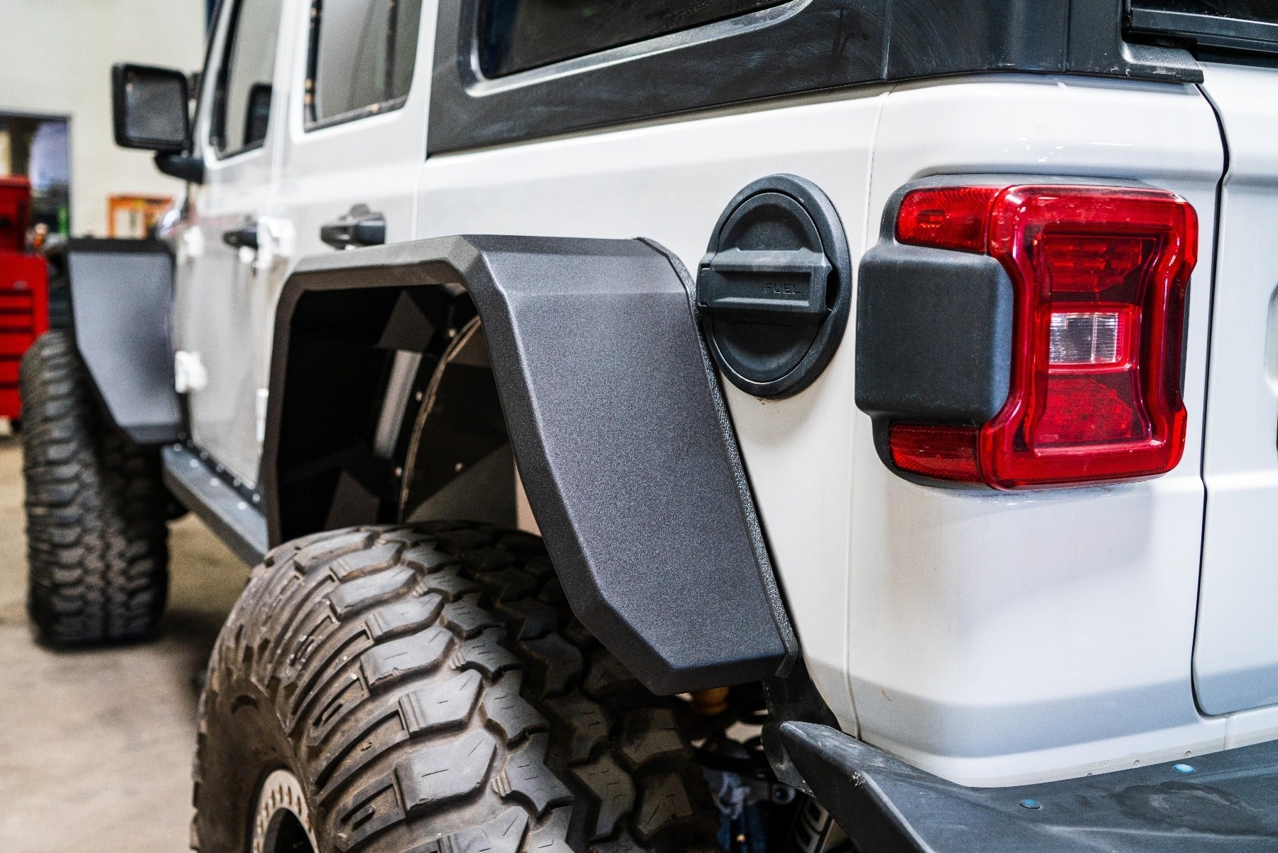 Stealth Rear Wide Fender Flares - Texture Black 2018-2025 Jeep JL JLU