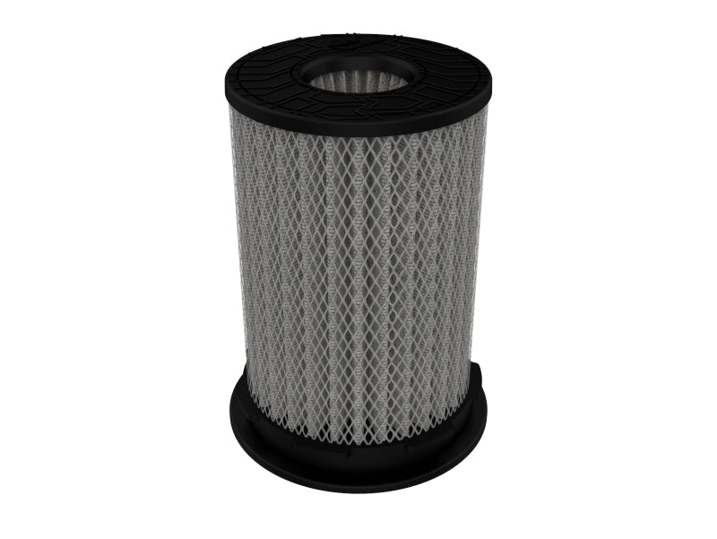 aFe MagnumFLOW Pro DRY S air filter with a 2.5-inch inlet and 7-inch height, designed for improved airflow and performance.