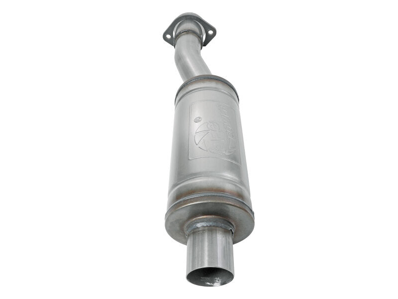 aFe Vulcan Series resonator upgrade pipe designed for aFe POWER exhaust systems, featuring durable stainless steel construction.
