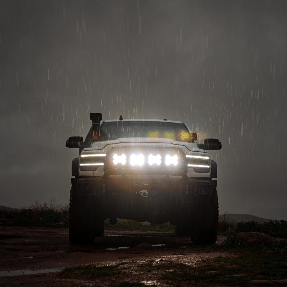 SlimLite 8 Inch LED Light Shield SAE Driving Clear KC HiLiTES