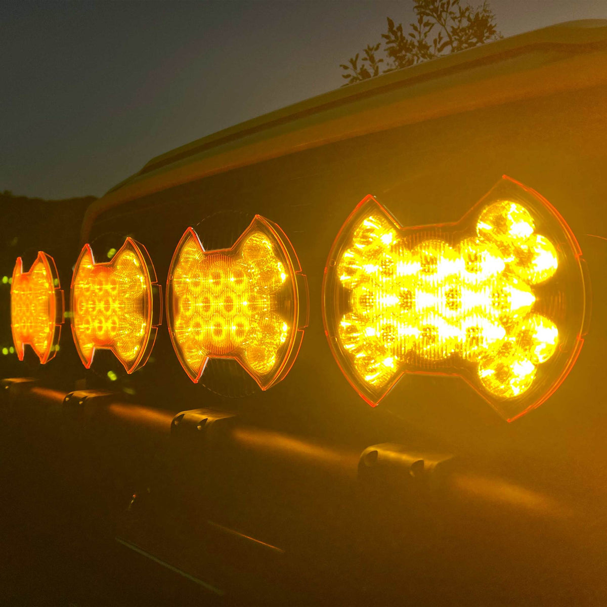 Head Light Cover Light Shield SAE Driving Yellow KC HiLiTES