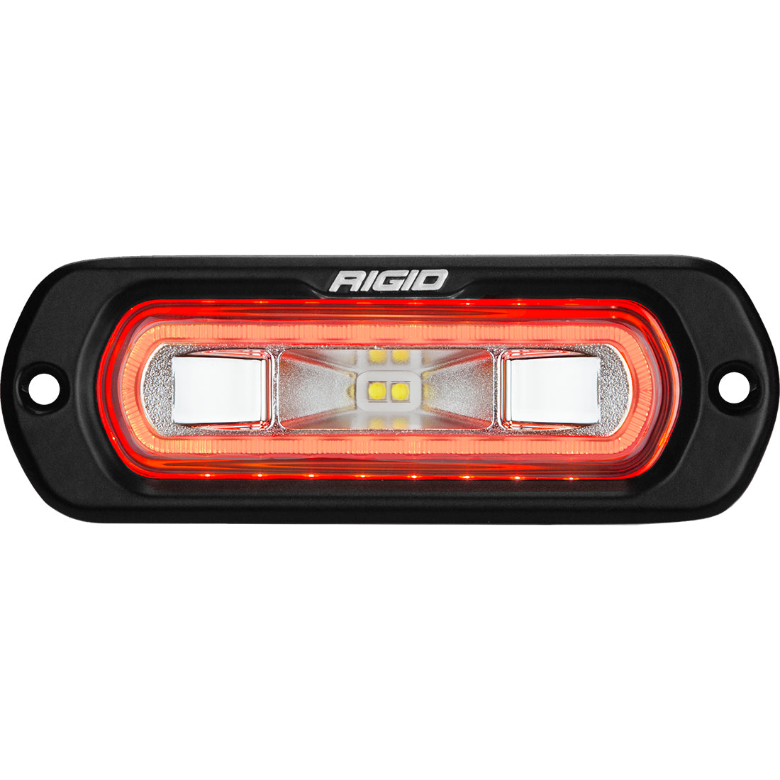 SR-L Series Marine Spreader Pod 2 Wire Flush Mount Black With Halo RIGID Industries