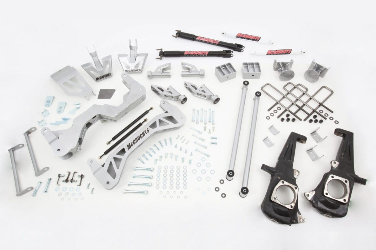 McGaughy's 7-9 Inch Premium Lift Kit 2011-2019 Silverado/Sierra 2500 2WD Gas