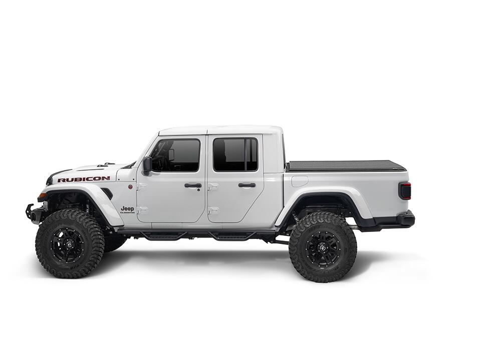 Lo Pro Tonneau Cover Black 2020-2027 Jeep Gladiator with or without Trail Rail System Truxedo