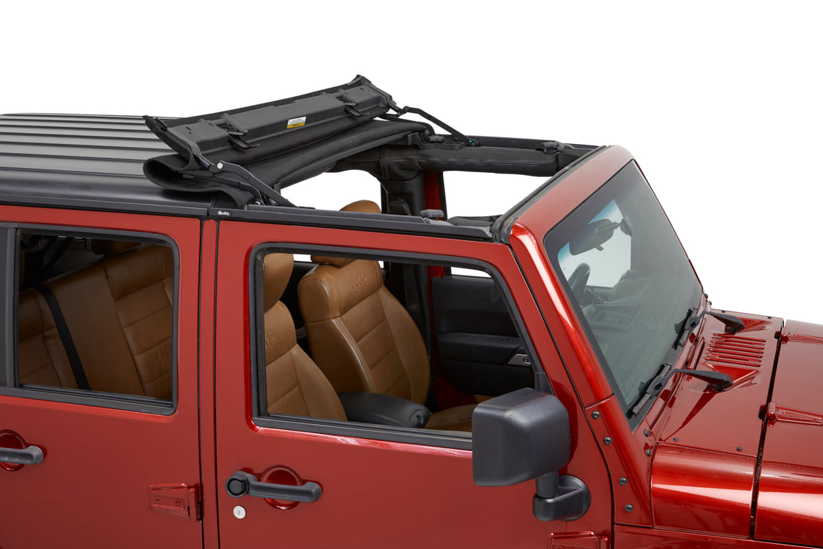 Jeep Wrangler Soft Top Sunrider for Hardtop For Jeep 2007-2018 Wrangler JK Black Premium Twill Bestop