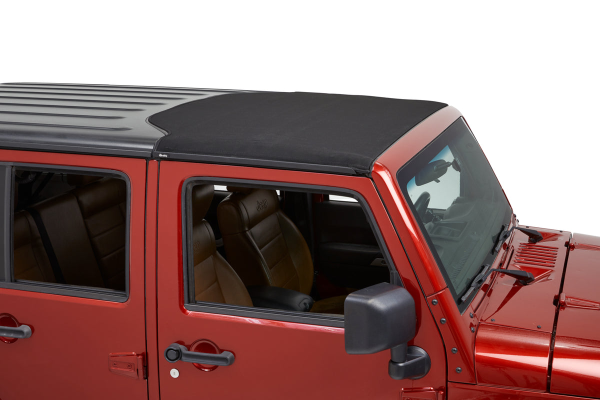 Jeep Wrangler Soft Top Sunrider for Hardtop For Jeep 2007-2018 Wrangler JK Black Premium Twill Bestop