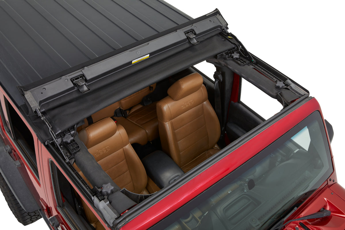 Jeep Wrangler Soft Top Sunrider for Hardtop For Jeep 2007-2018 Wrangler JK Black Premium Twill Bestop