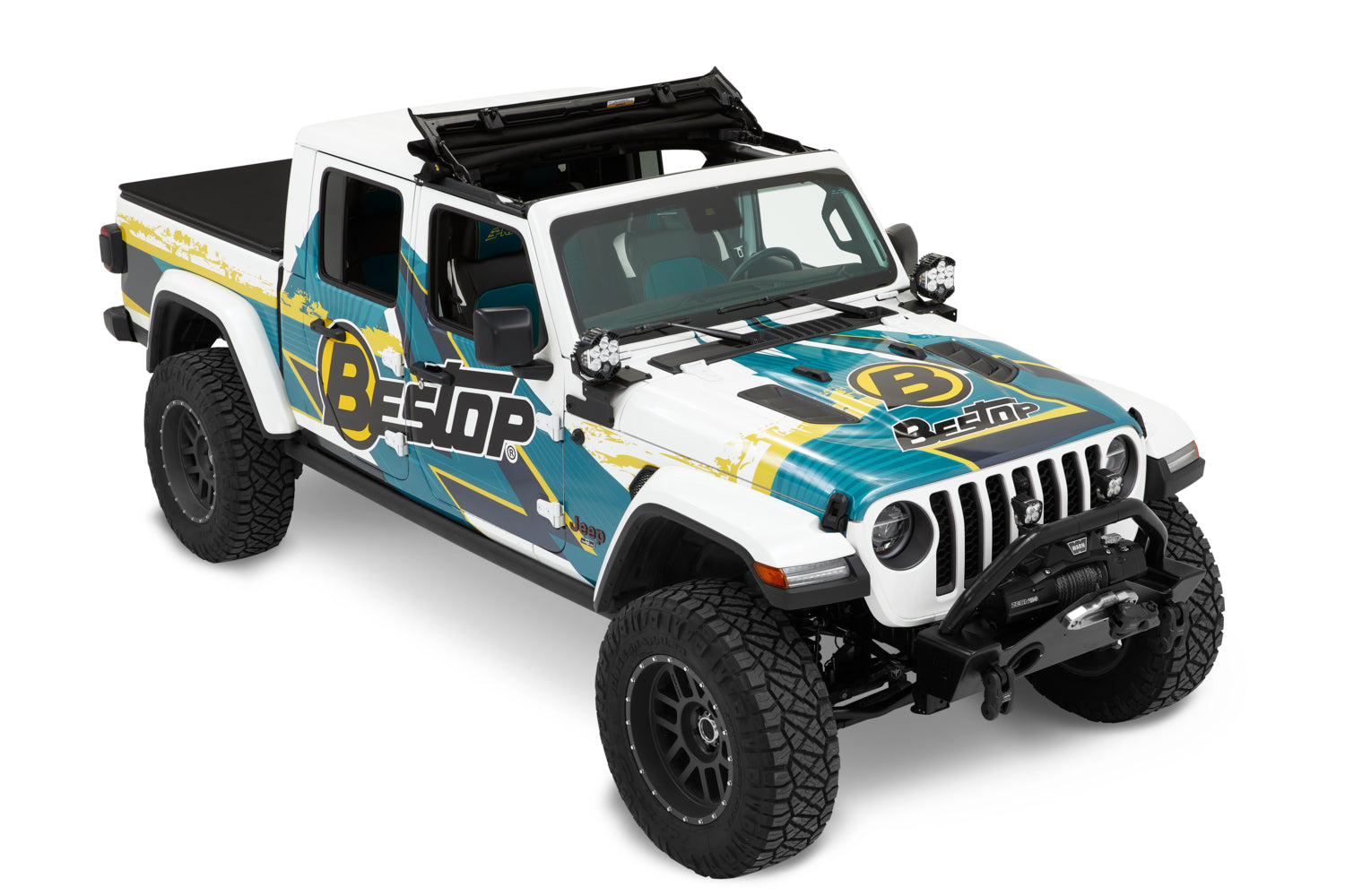 Sunrider for Hardtop Jeep '20-26 Gladiator '18-26 Wrangler JL Premium Black Twill Bestop
