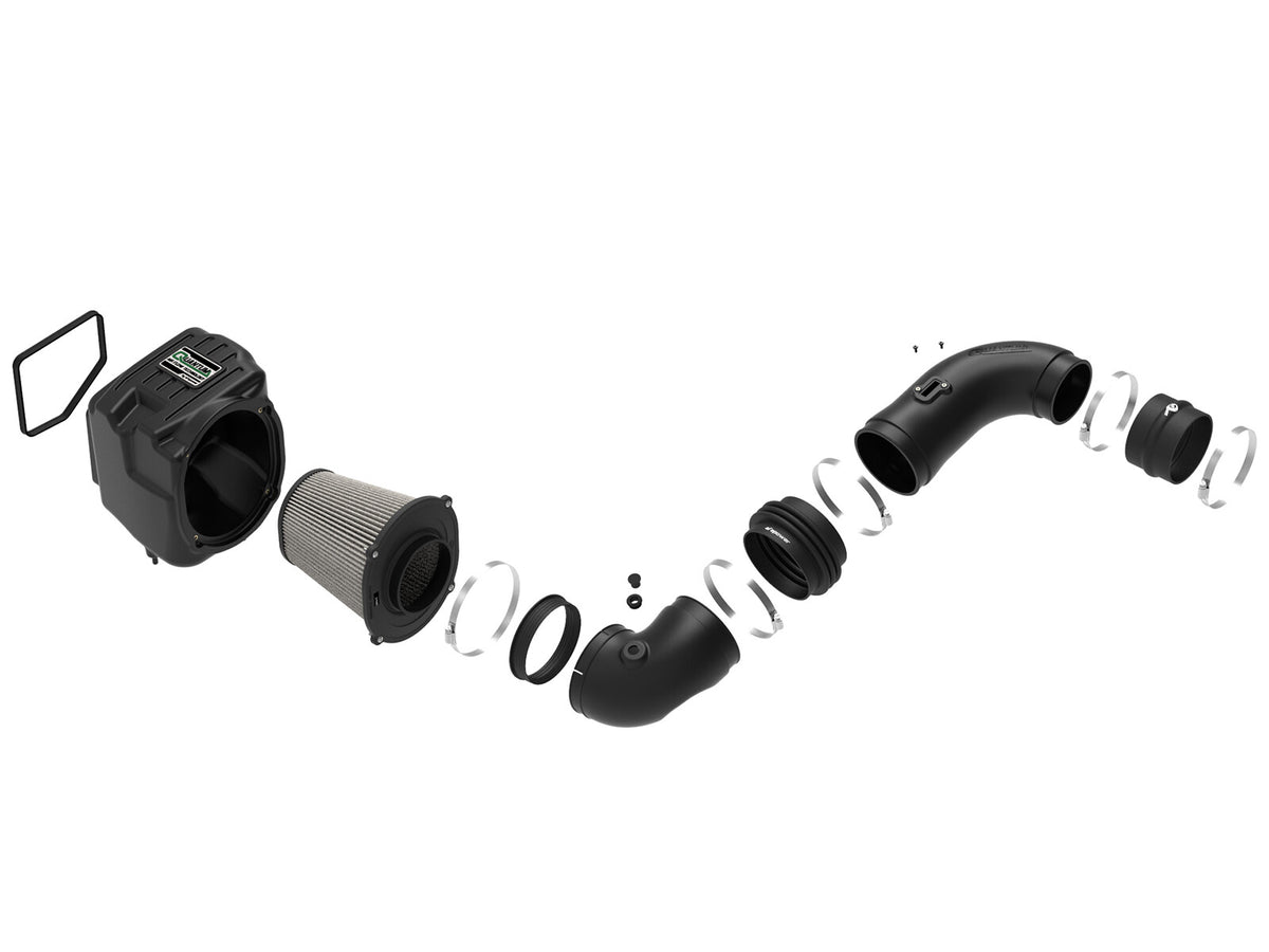 Quantum Cold Air Intake System w/ Pro Dry S Filter GM Diesel Trucks 07.5-10 V8-6.6L (td) Lmm aFe Power