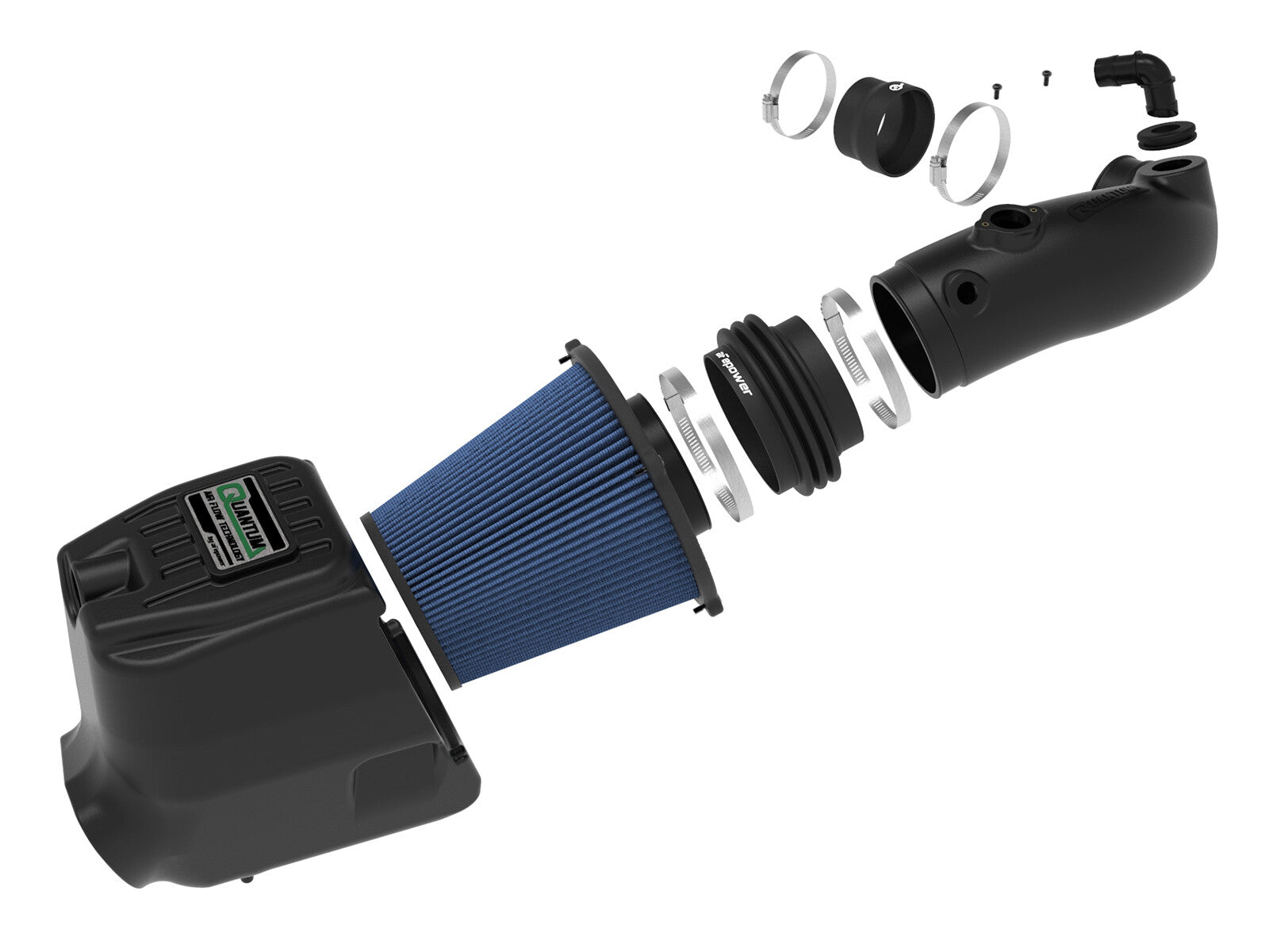 Quantum Cold Air Intake System w/ Pro 5R Filter Ford Diesel Trucks 08-10 V8-6.4L (td) aFe Power