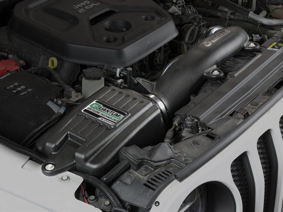 Quantum Cold Air Intake System w/ Pro Dry S Filter Jeep Wrangler (Jl) 18-23 L4-2.0L (t) aFe Power