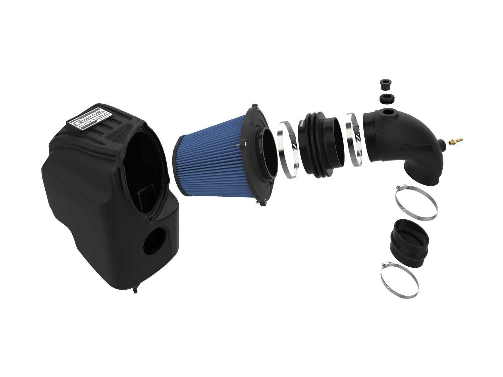 Quantum Cold Air Intake System w/ Pro 5R Filter Ford Transit Models 16-26 V6-3.5L (tt) aFe Power