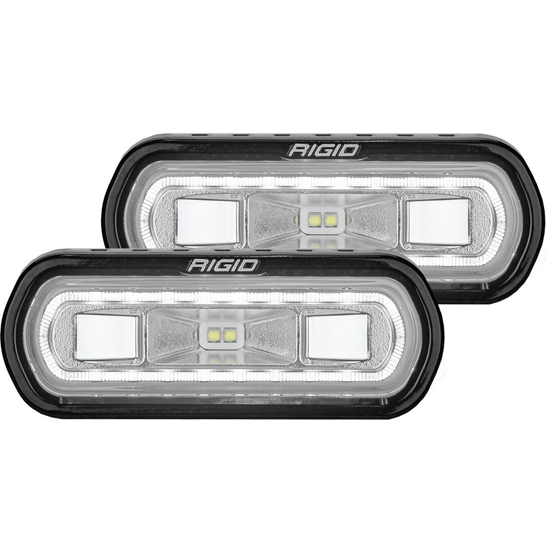SR-L Series Off-Road Spreader Pod 3 Wire Surface Mount with Halo Pair RIGID Industries