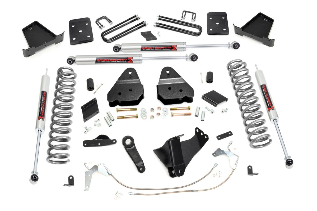 6 Inch Lift Kit Diesel No OVLD M1 Ford F-250 Super Duty 4WD (11-14) Rough Country