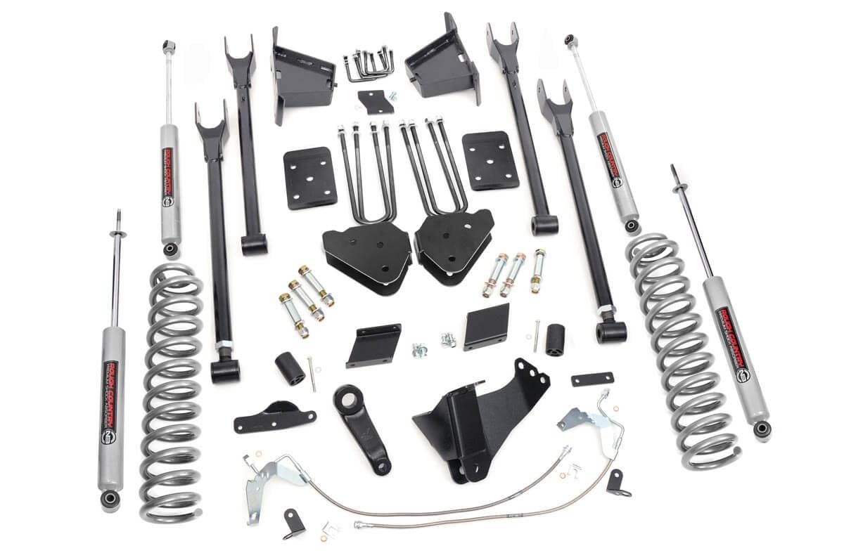 6 Inch Lift Kit 4-Link No OVLD Ford F-250 Super Duty 4WD (2011-2014) Rough Country