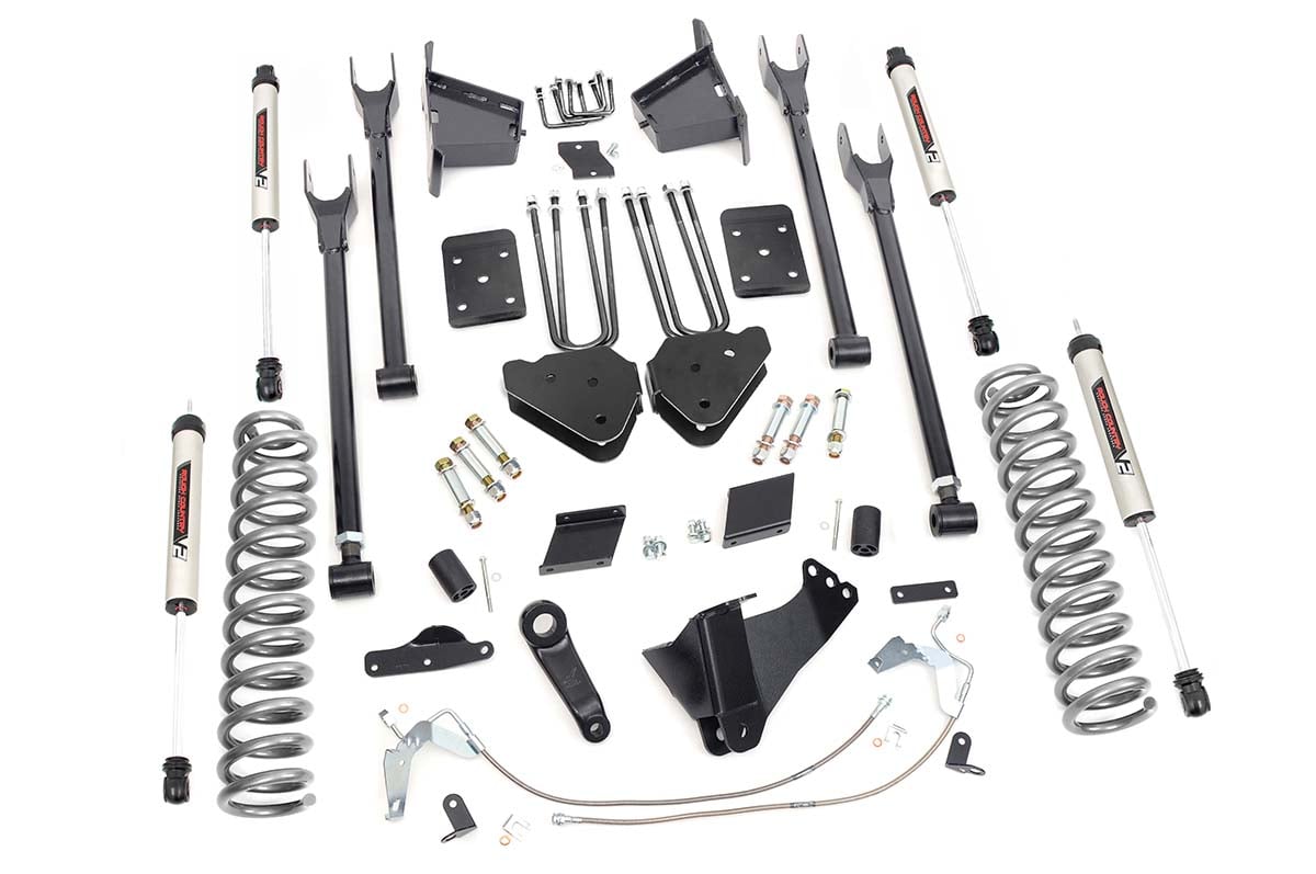 6 Inch Lift Kit 4-Link No OVLD V2 Ford F-250 Super Duty 4WD (11-14) Rough Country