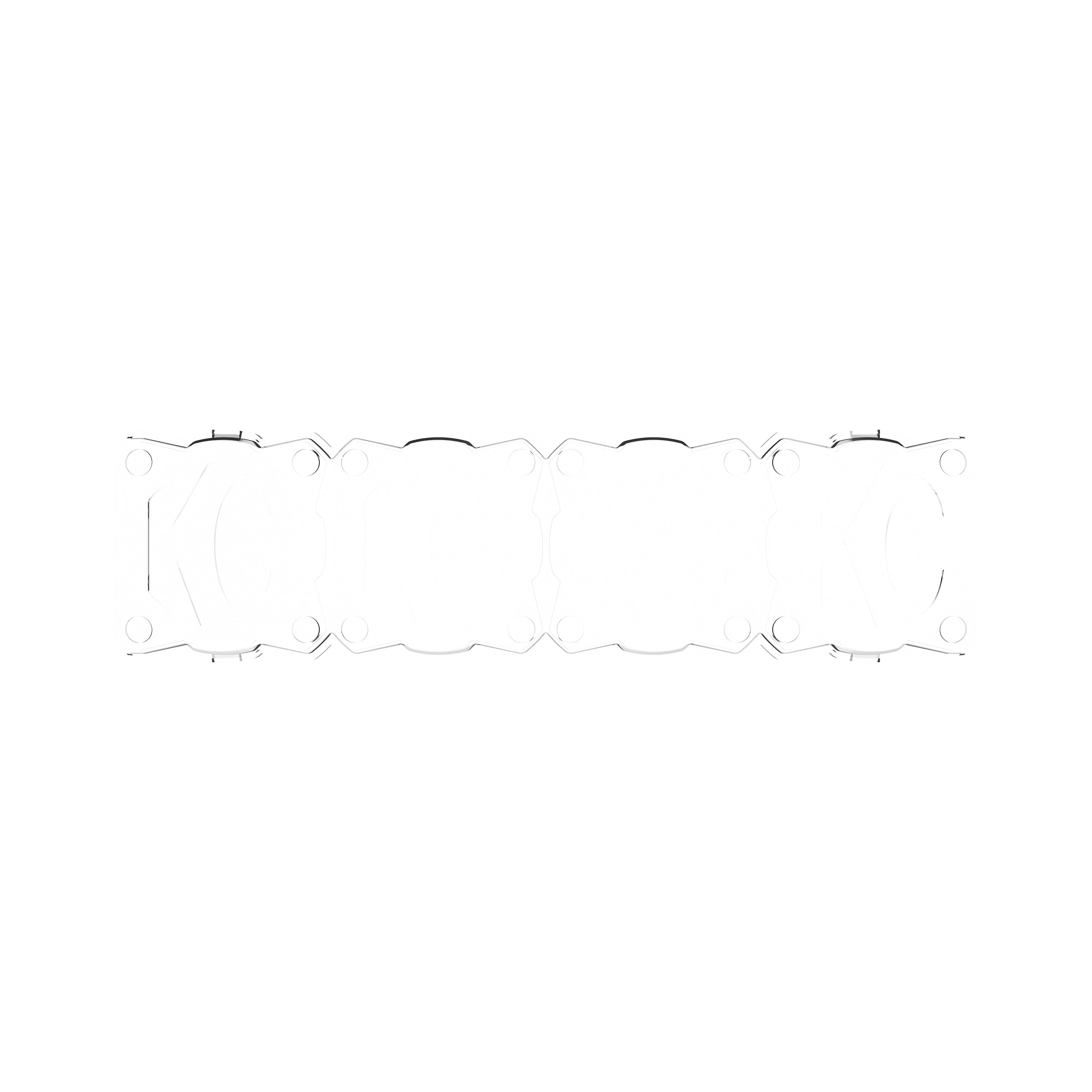 Head Light Cover Shield Flex Era Bar 10 Inch Clear Each KC HiLiTES