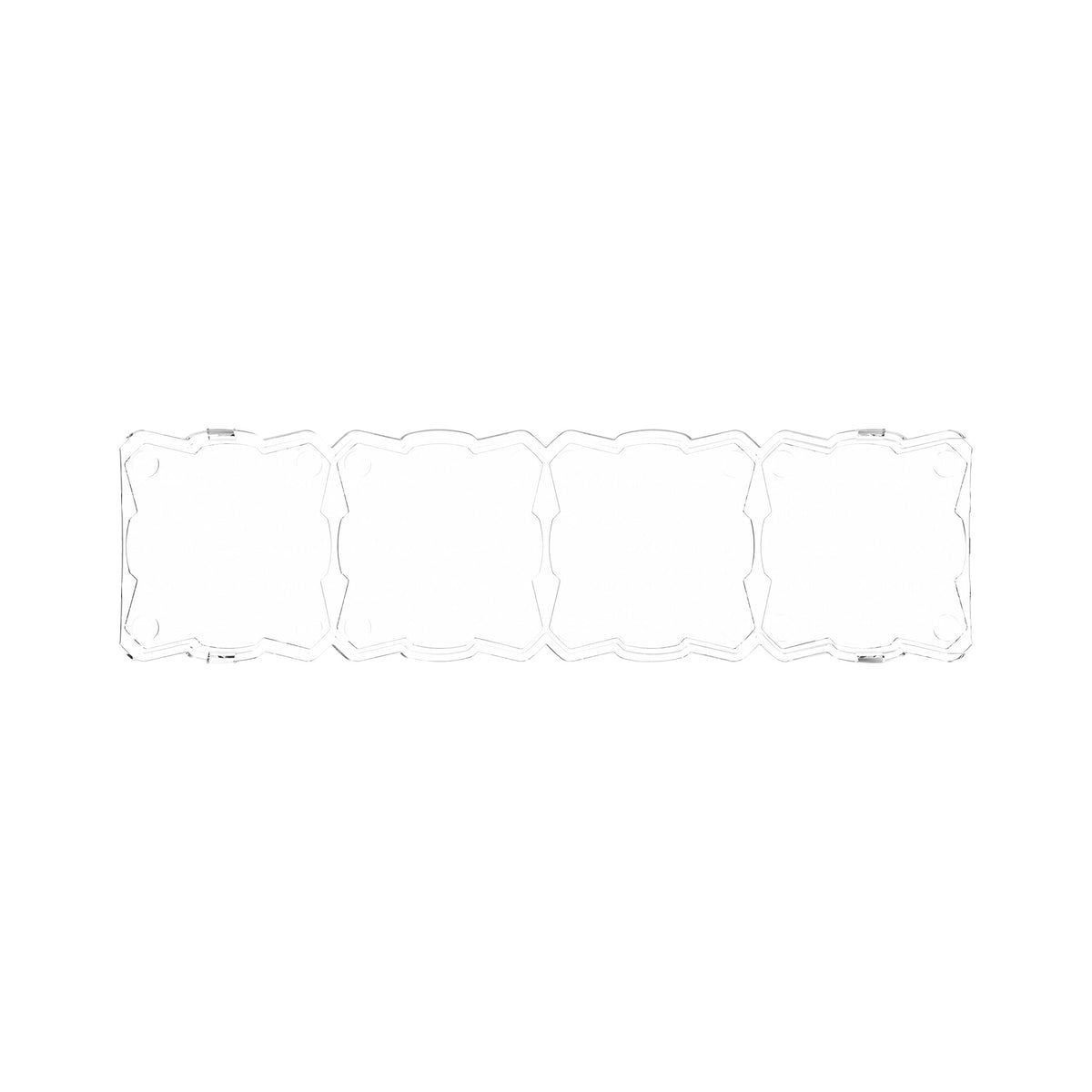Head Light Cover Shield Flex Era Bar 10 Inch Clear Each KC HiLiTES